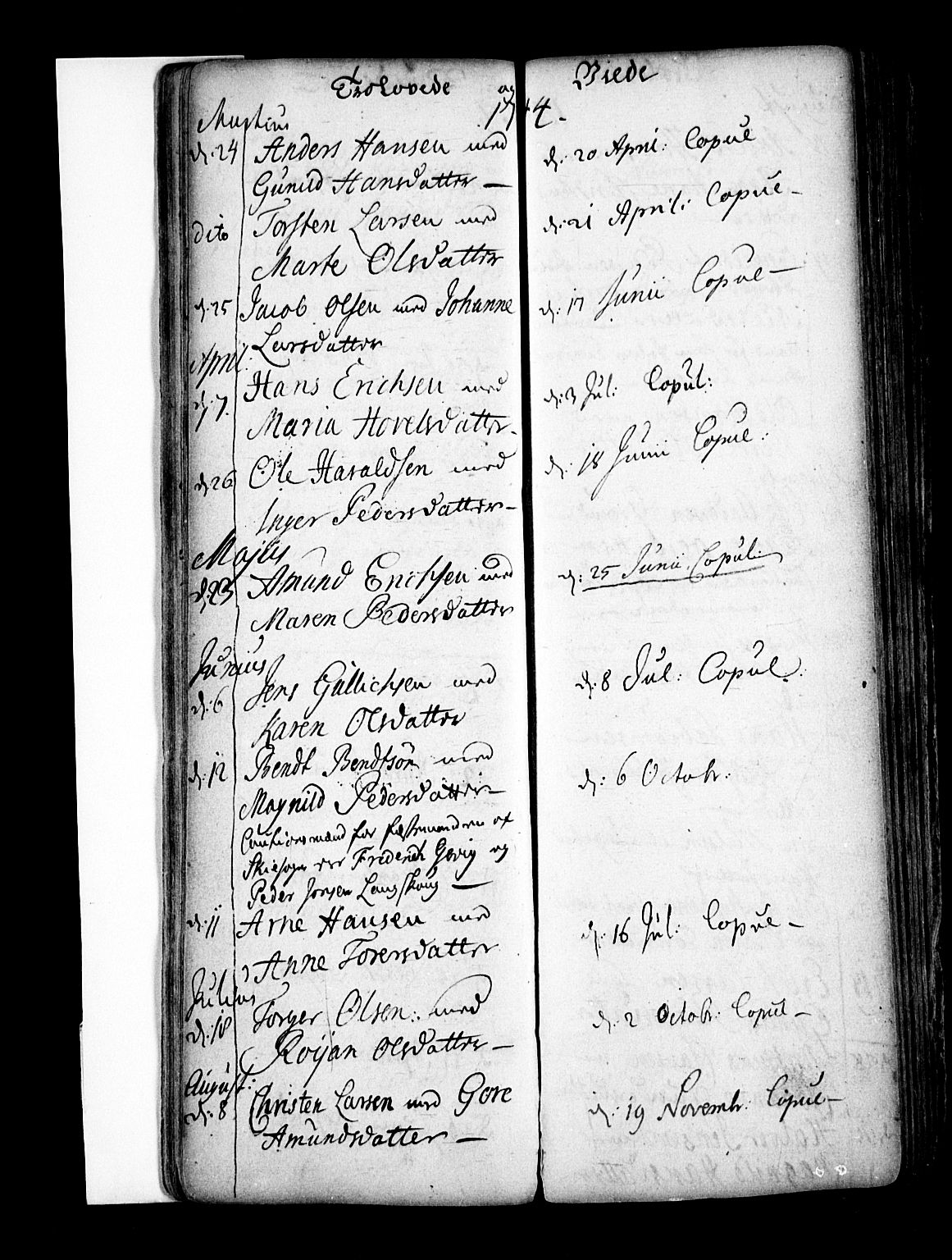 Enebakk prestekontor Kirkebøker, AV/SAO-A-10171c/F/Fa/L0001: Parish register (official) no. I 1, 1719-1754