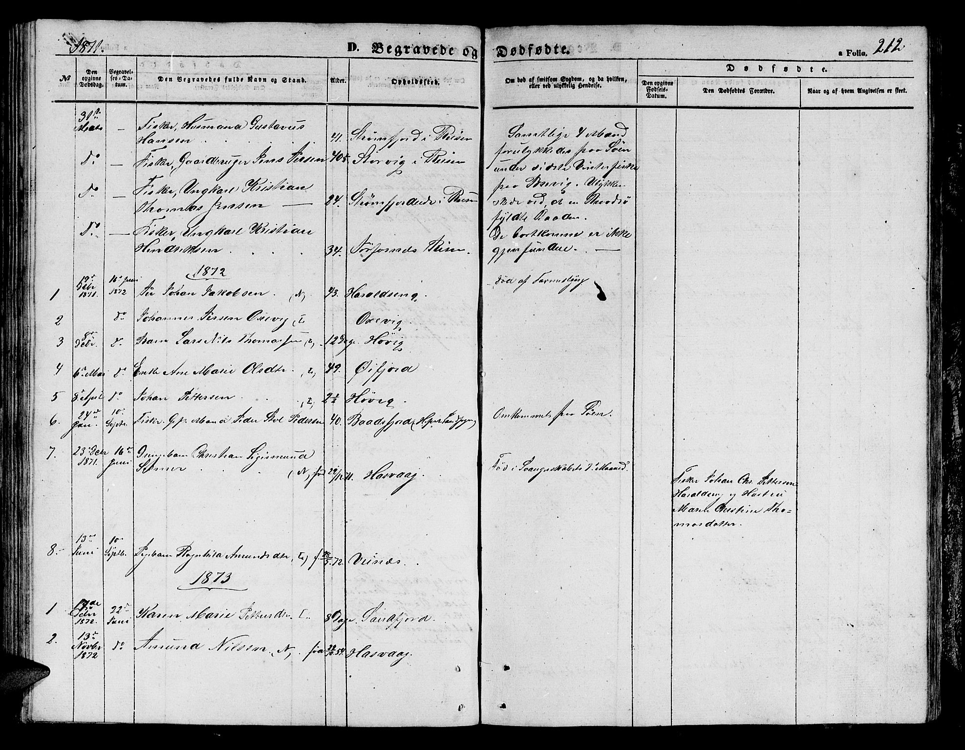 Loppa sokneprestkontor, SATØ/S-1339/H/Hb/L0003klokker: Parish register (copy) no. 3, 1853-1880, p. 212