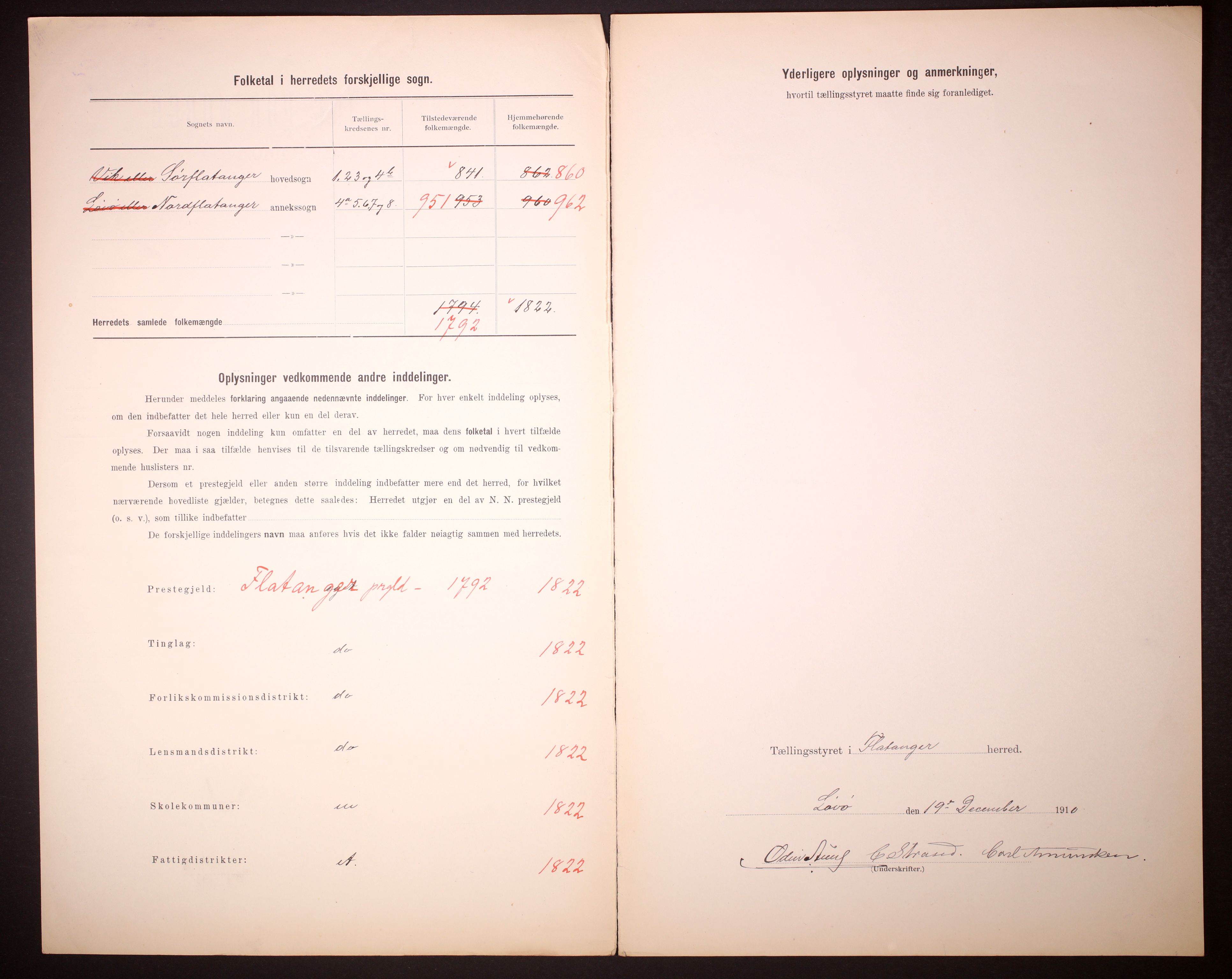 RA, 1910 census for Flatanger, 1910, p. 3