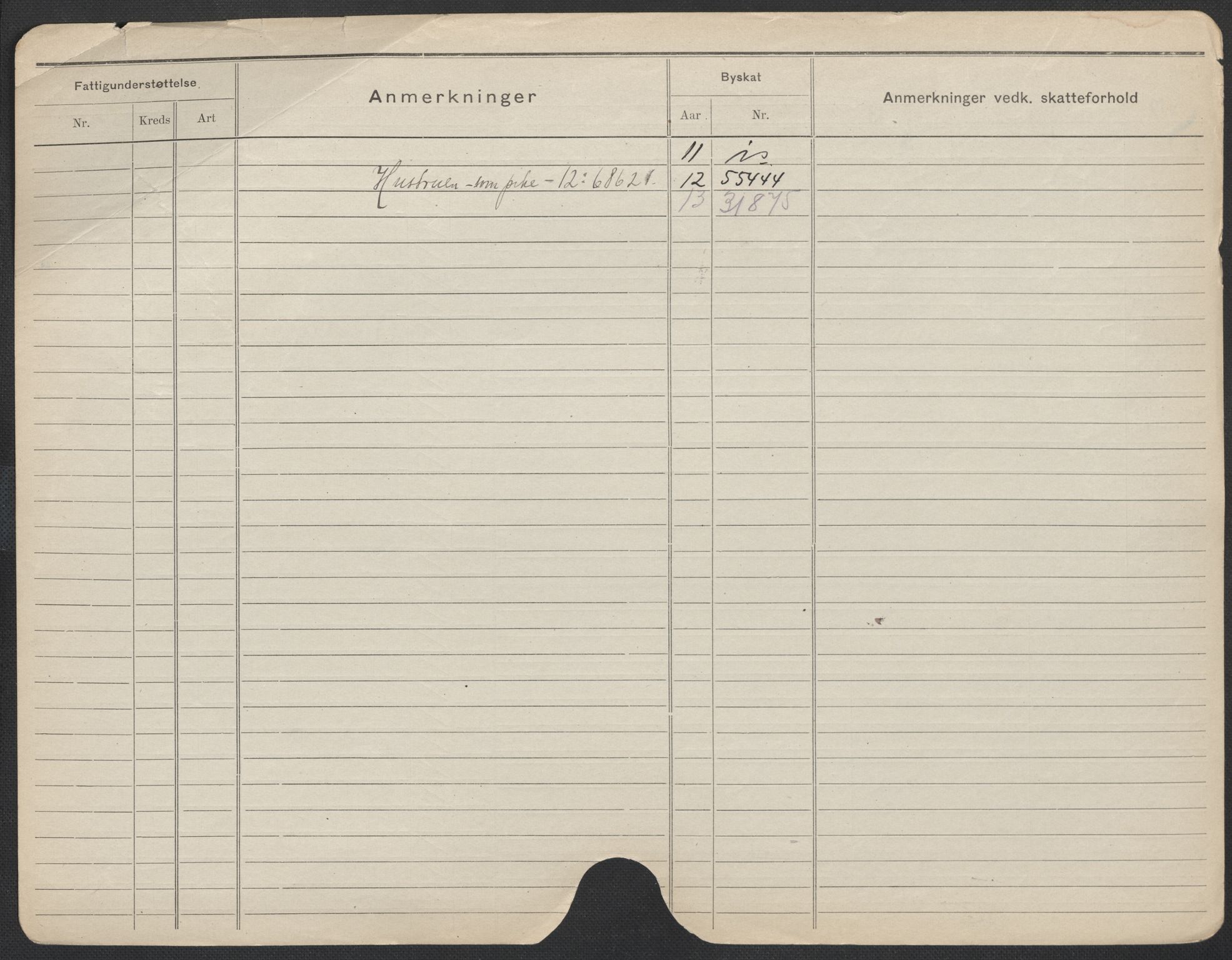 Oslo folkeregister, Registerkort, SAO/A-11715/F/Fa/Fac/L0008: Menn, 1906-1914, p. 1033b