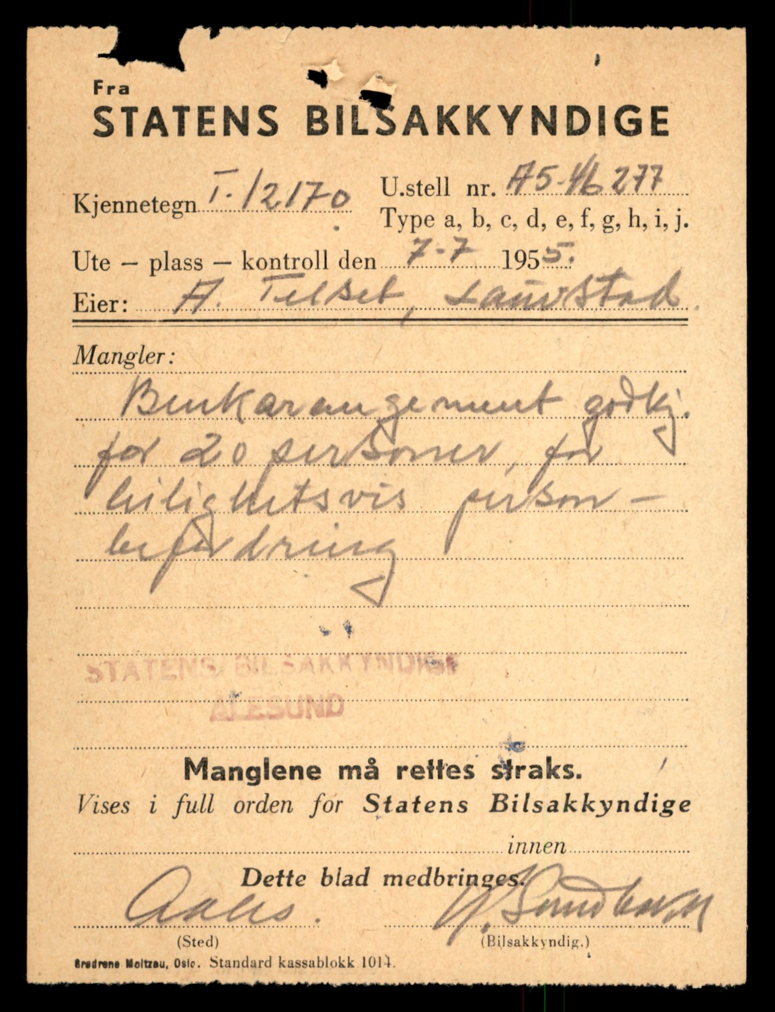 Møre og Romsdal vegkontor - Ålesund trafikkstasjon, SAT/A-4099/F/Fe/L0032: Registreringskort for kjøretøy T 11997 - T 12149, 1927-1998, p. 304