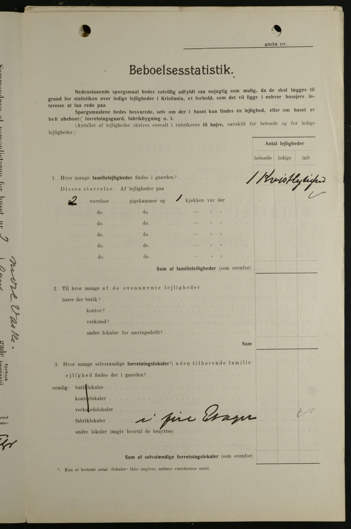 OBA, Municipal Census 1908 for Kristiania, 1908, p. 62329