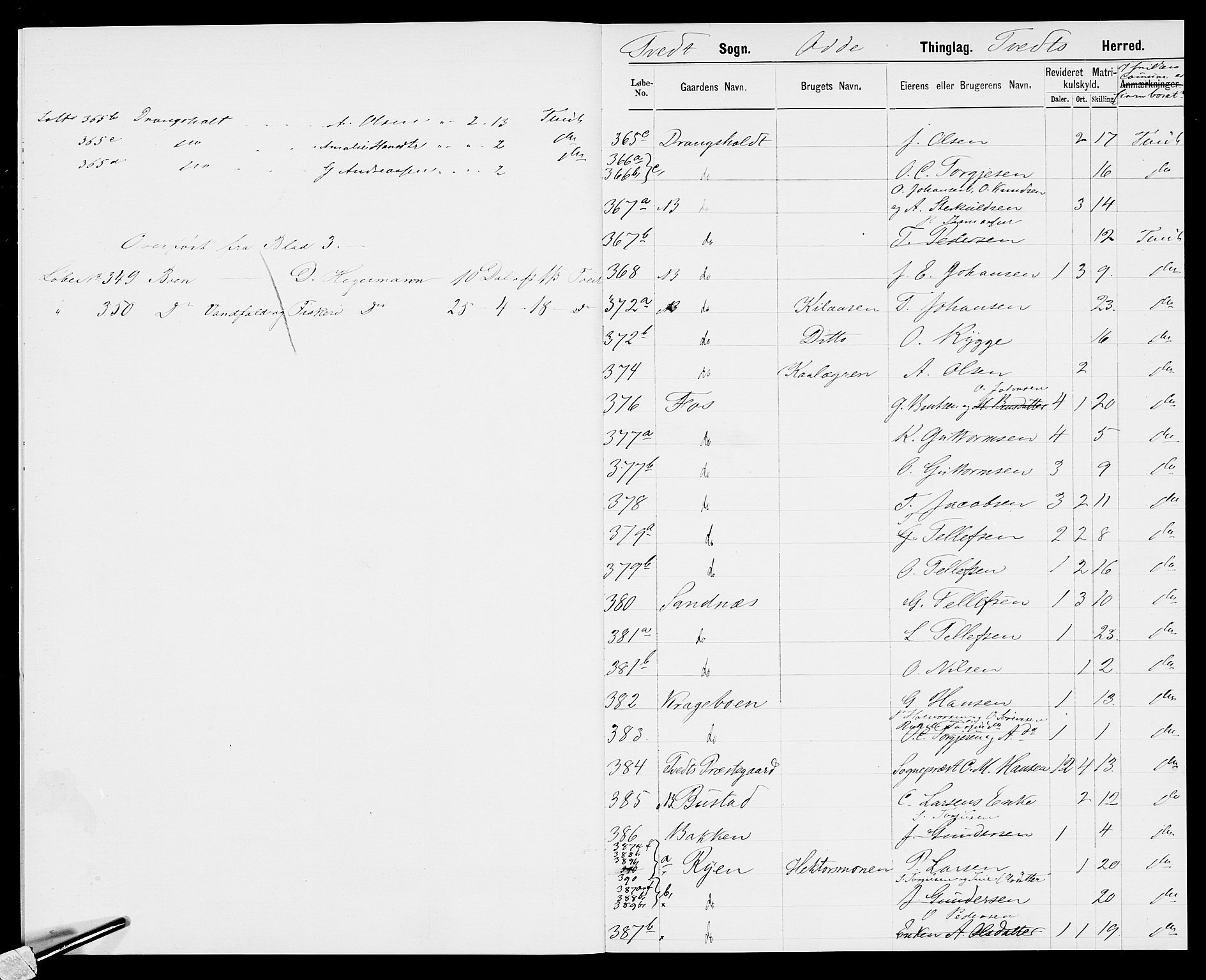 SAK, 1875 census for 1013P Tveit, 1875, p. 9