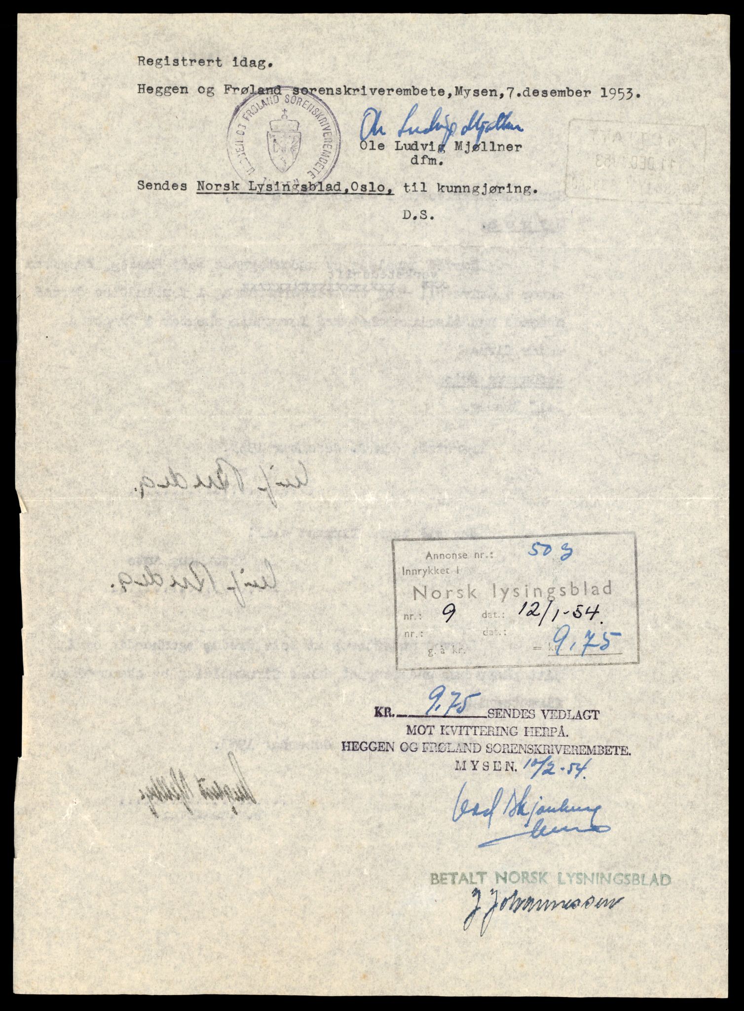 Heggen og Frøland tingrett, AV/SAT-A-10208/K/Kb/Kba/L0001: Enkeltmannsforetak, aksjeselskap og andelslag, 1951-1953, 1951-1953, p. 2