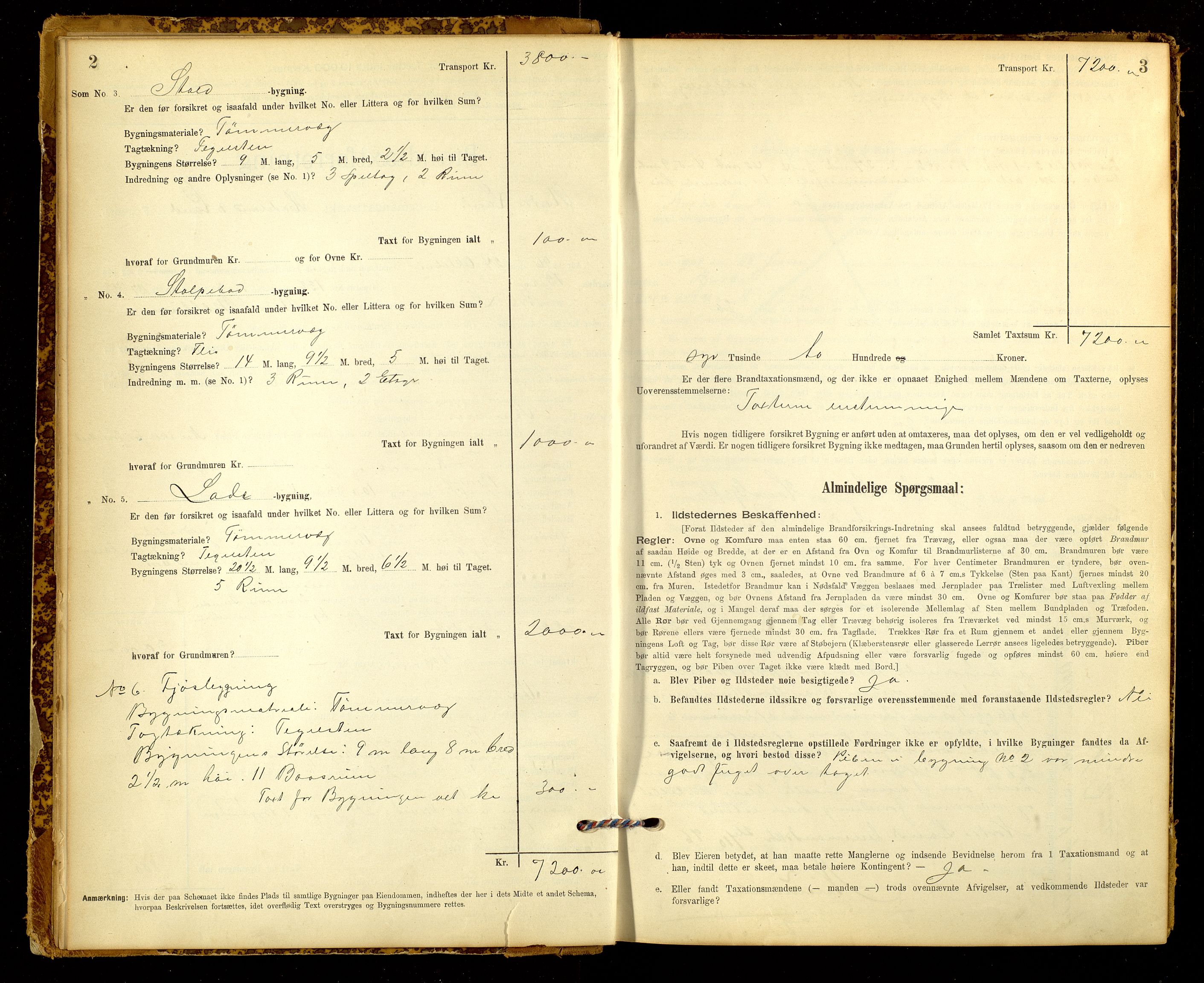 Norges Brannkasse, Nordre Land, AV/SAH-NBRANL-053/F/L0003: Branntakstprotokoll, 1896-1939