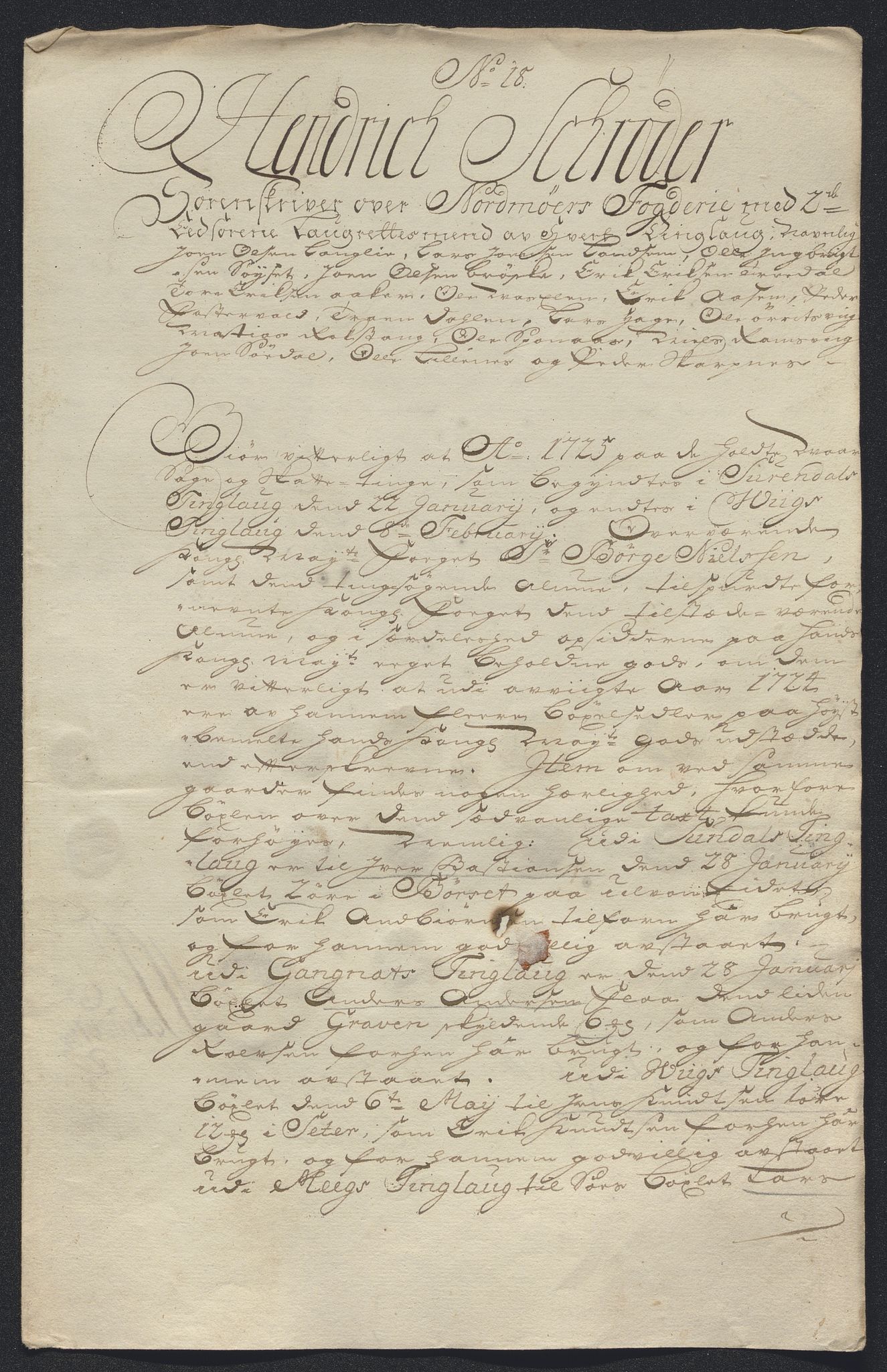 Rentekammeret inntil 1814, Reviderte regnskaper, Fogderegnskap, AV/RA-EA-4092/R56/L3757: Fogderegnskap Nordmøre, 1724, p. 160