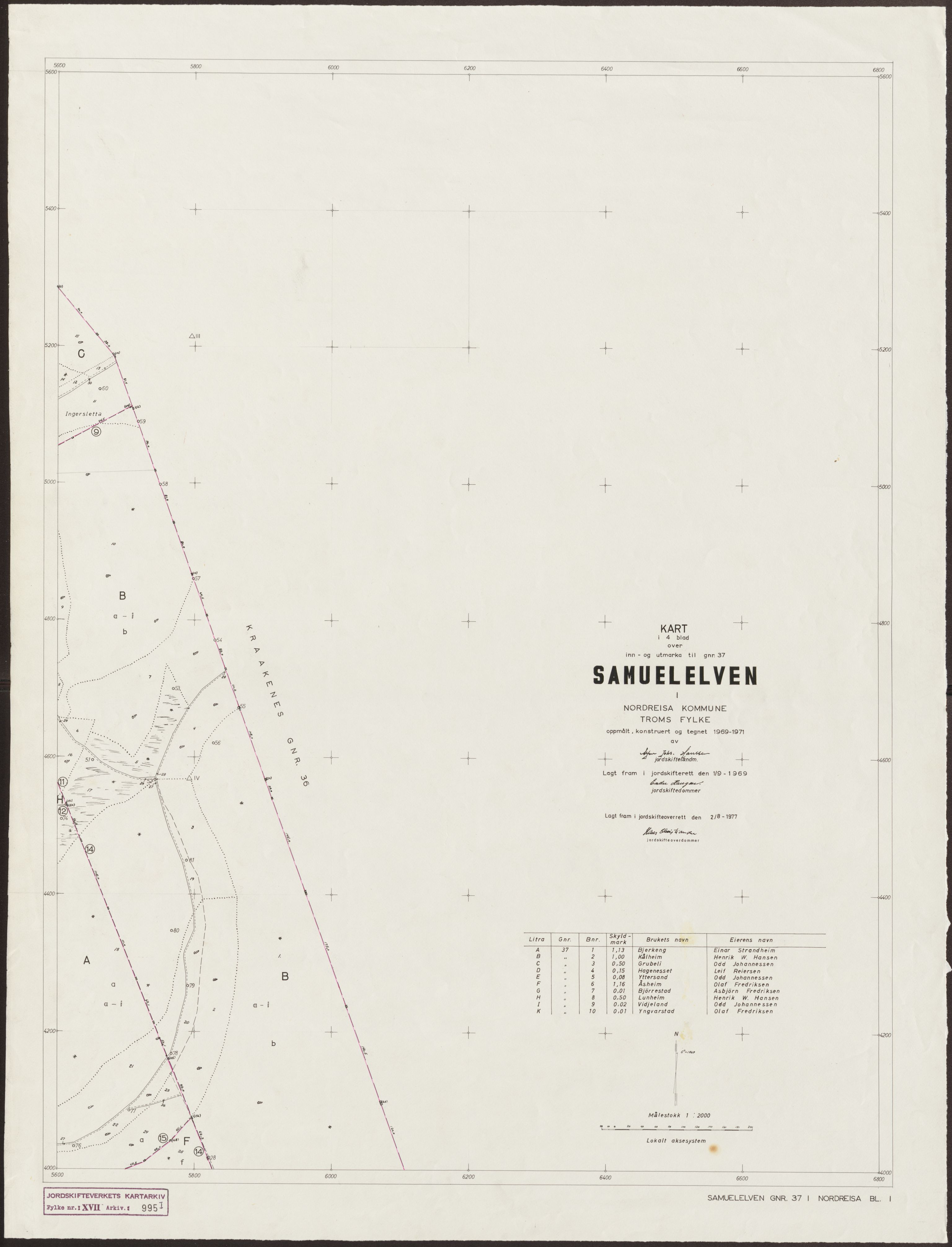 Jordskifteverkets kartarkiv, RA/S-3929/T, 1859-1988, p. 1222