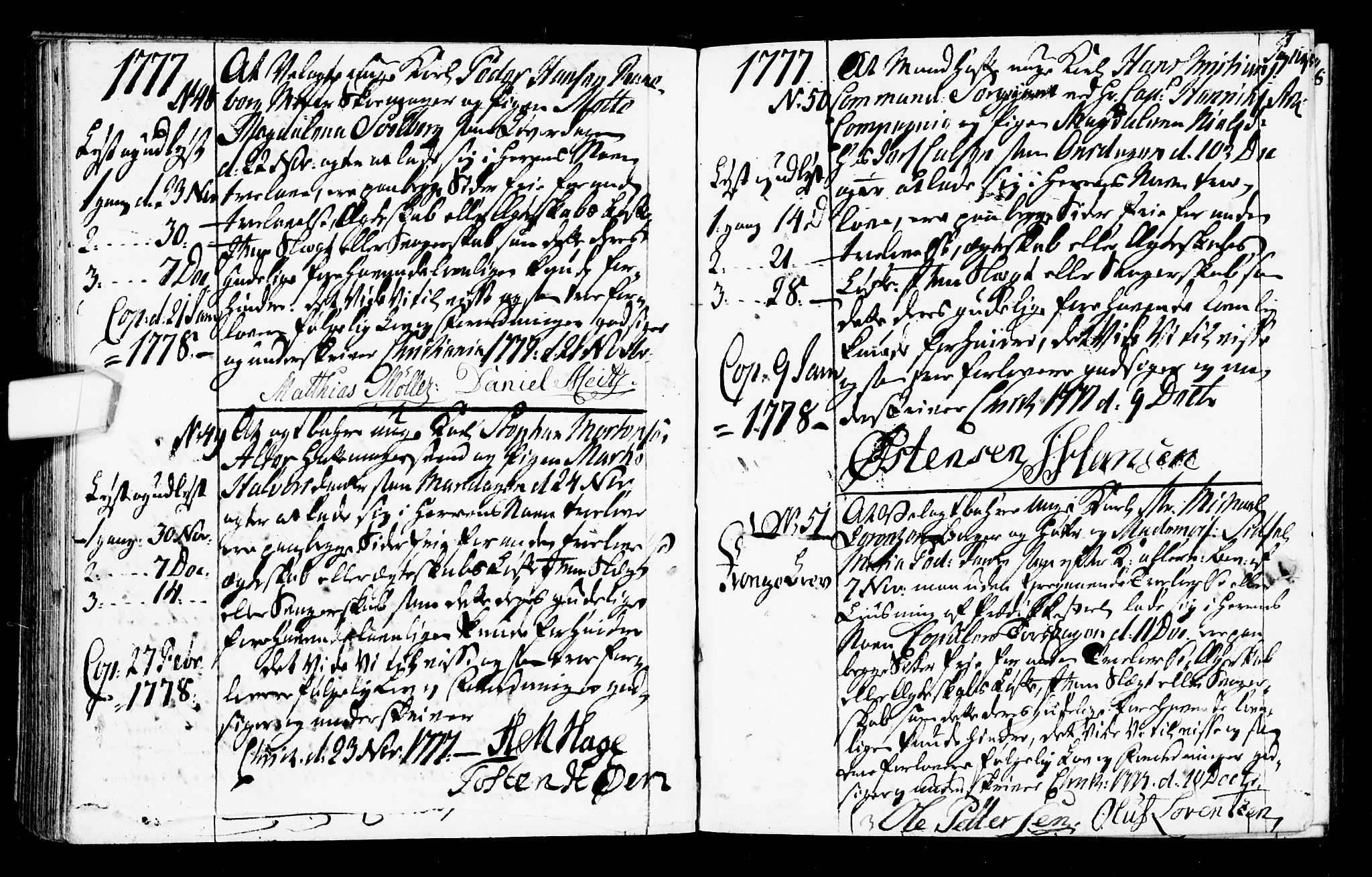 Oslo domkirke Kirkebøker, SAO/A-10752/L/La/L0009: Best man's statements no. 9, 1770-1784, p. 104