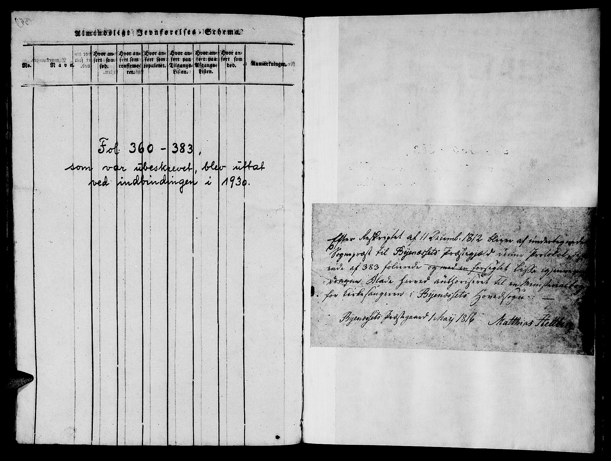 Ministerialprotokoller, klokkerbøker og fødselsregistre - Sør-Trøndelag, SAT/A-1456/612/L0385: Parish register (copy) no. 612C01, 1816-1845