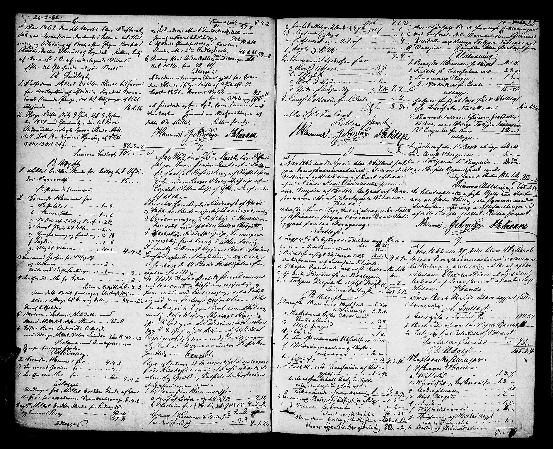 Indre Sogn tingrett, AV/SAB-A-3301/1/H/Hd/L0004: Skifteutlodningsprotokoll 4, 1860-1876, p. 24b-25a