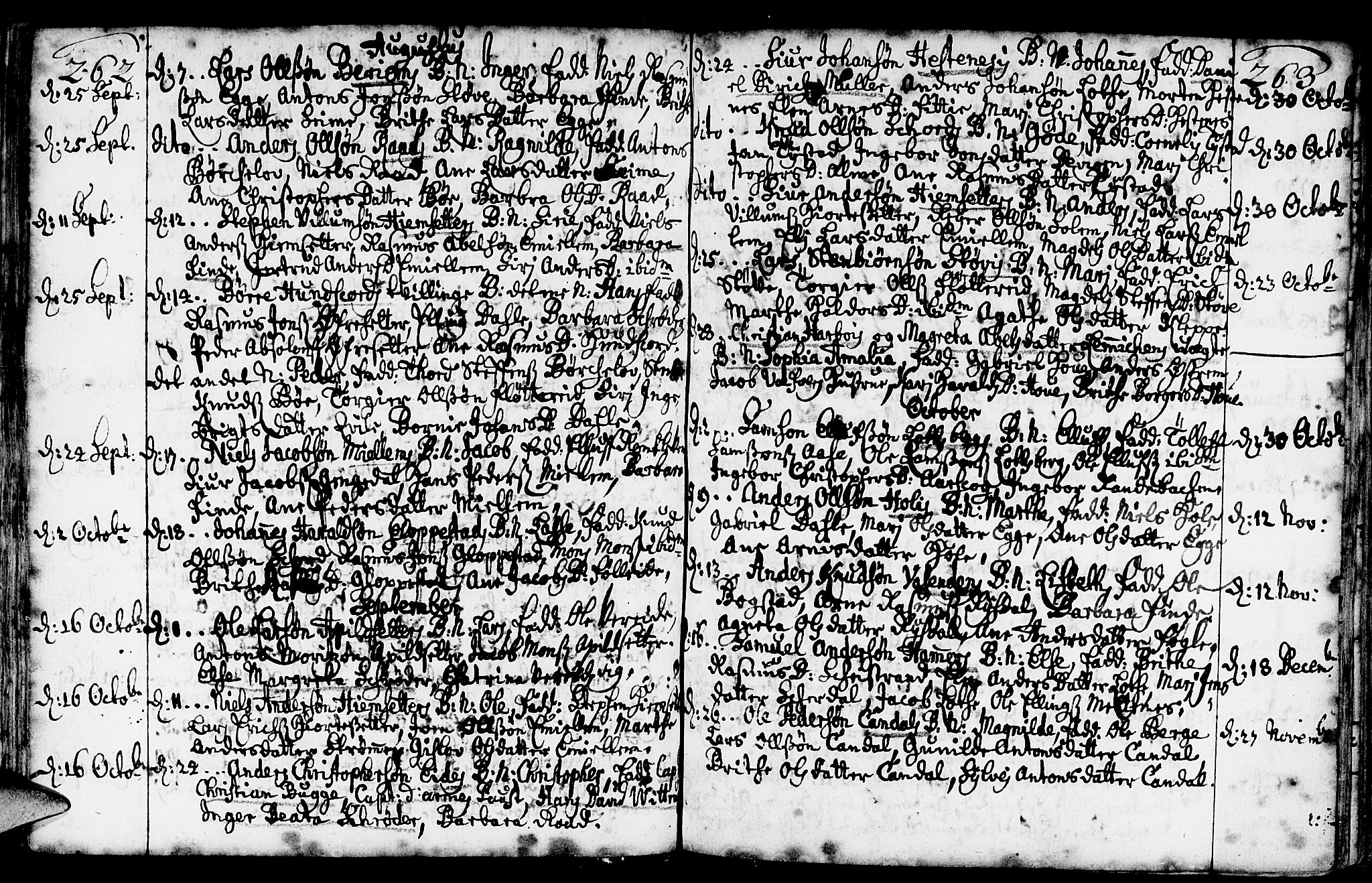 Gloppen sokneprestembete, AV/SAB-A-80101/H/Haa/Haaa/L0002: Parish register (official) no. A 2, 1712-1735, p. 262-263