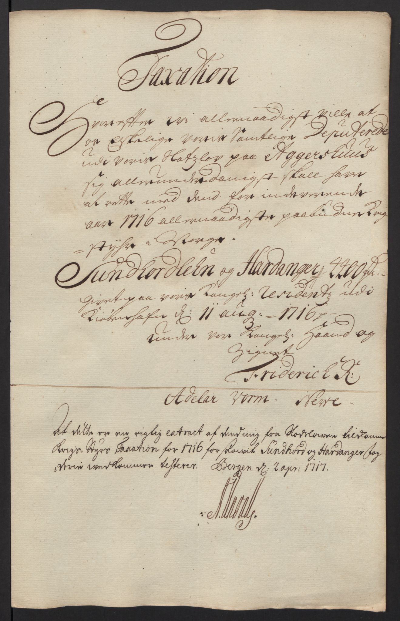 Rentekammeret inntil 1814, Reviderte regnskaper, Fogderegnskap, AV/RA-EA-4092/R48/L2992: Fogderegnskap Sunnhordland og Hardanger, 1716, p. 70