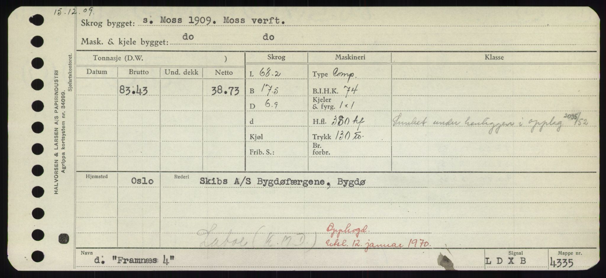 Sjøfartsdirektoratet med forløpere, Skipsmålingen, RA/S-1627/H/Hd/L0011: Fartøy, Fla-Får, p. 293