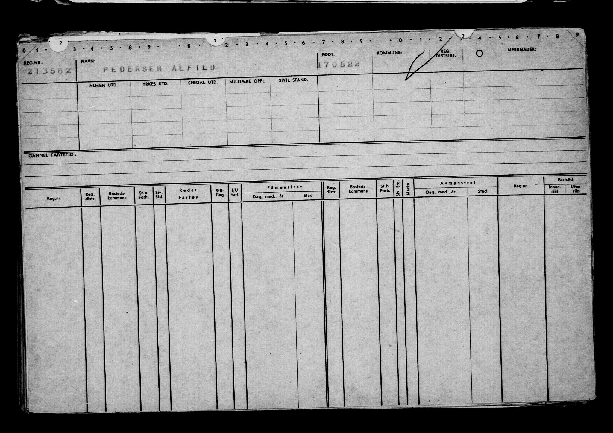 Direktoratet for sjømenn, AV/RA-S-3545/G/Gb/L0206: Hovedkort, 1922, p. 467