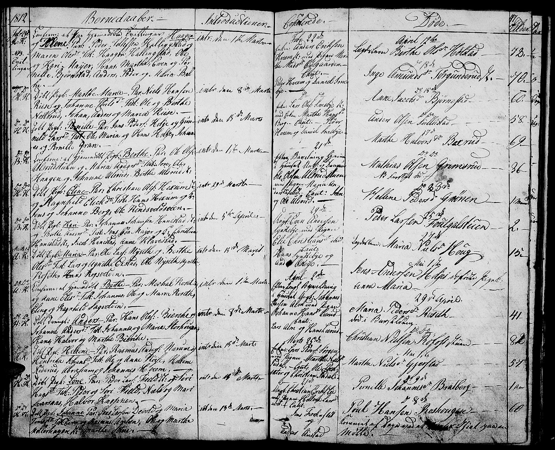 Toten prestekontor, AV/SAH-PREST-102/H/Ha/Haa/L0008: Parish register (official) no. 8, 1809-1814, p. 47