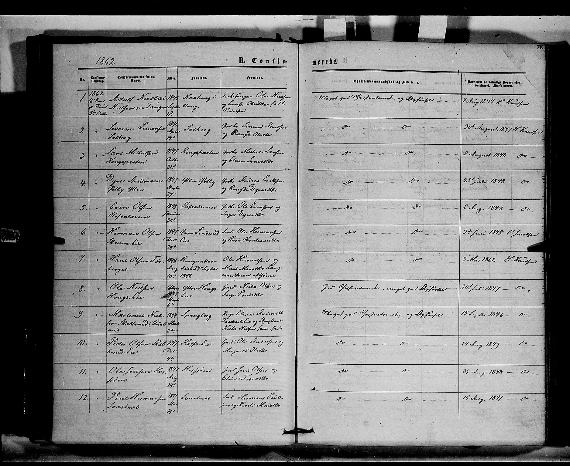 Stange prestekontor, AV/SAH-PREST-002/K/L0014: Parish register (official) no. 14, 1862-1879, p. 79