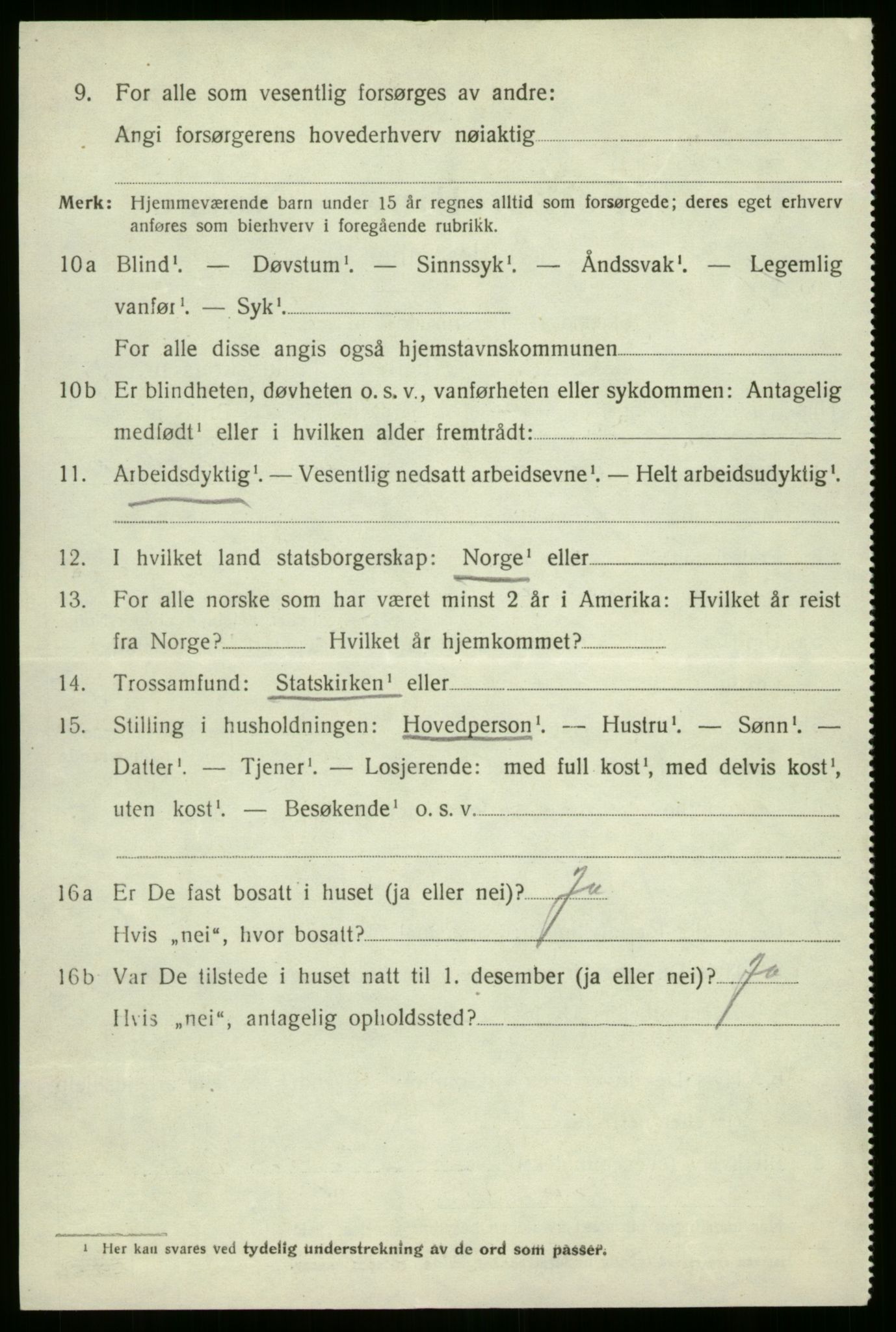 SAB, 1920 census for Vevring, 1920, p. 445