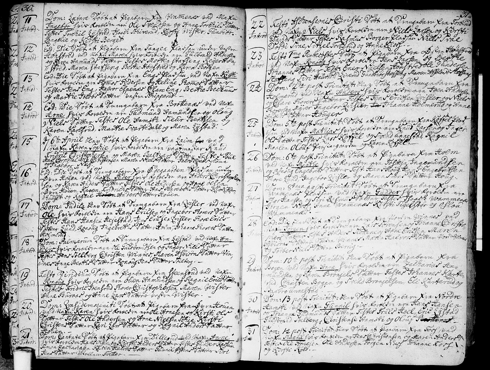 Skiptvet prestekontor Kirkebøker, SAO/A-20009/F/Fa/L0003: Parish register (official) no. 3, 1758-1793, p. 30-31