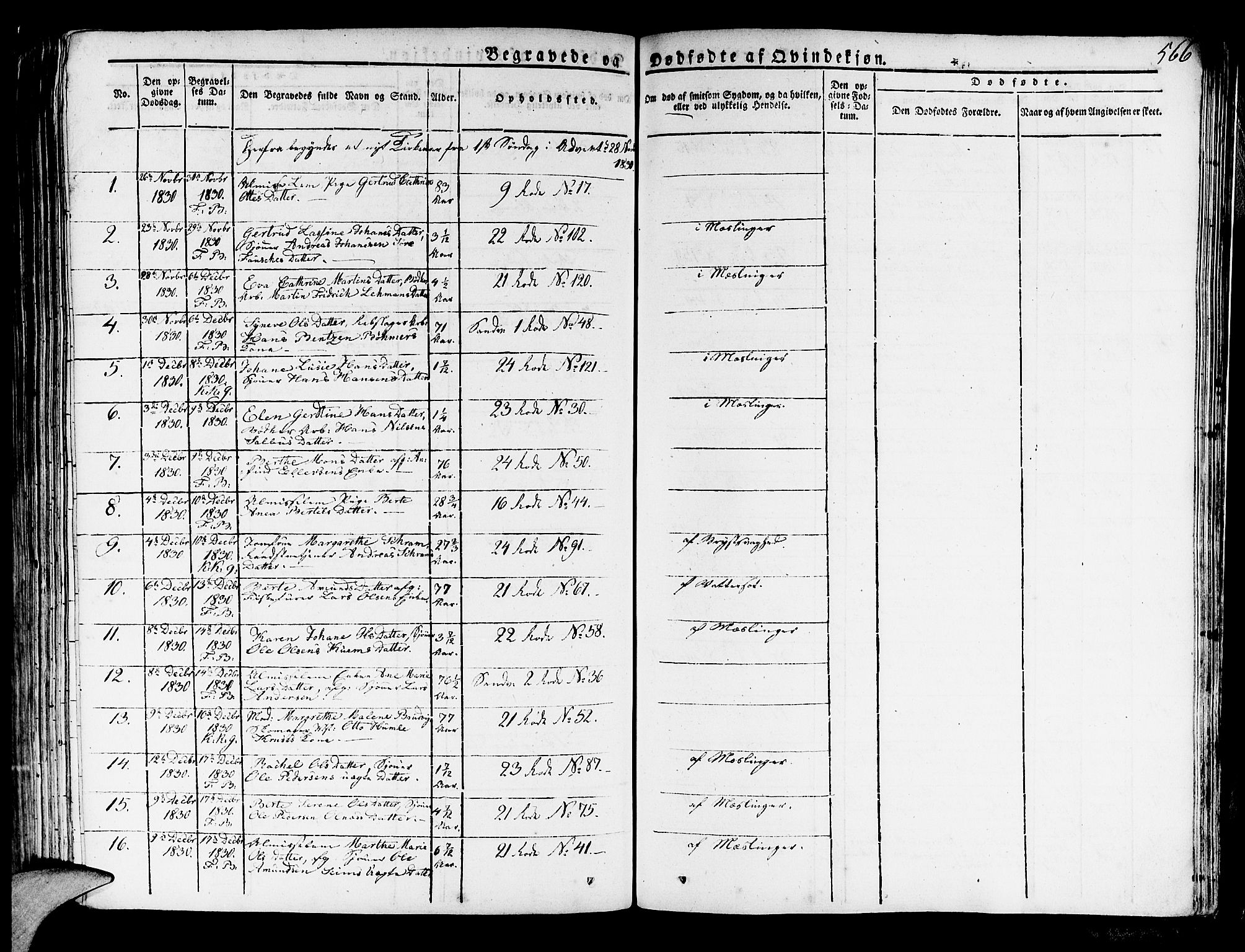 Korskirken sokneprestembete, AV/SAB-A-76101/H/Haa/L0014: Parish register (official) no. A 14, 1823-1835, p. 566