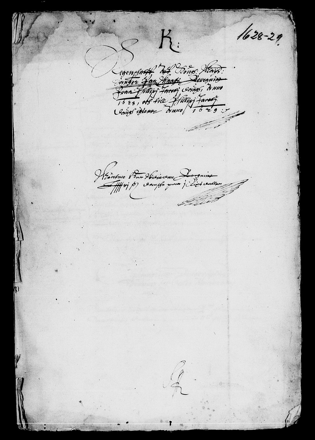 Rentekammeret inntil 1814, Reviderte regnskaper, Lensregnskaper, RA/EA-5023/R/Rb/Rba/L0087: Akershus len, 1628-1629