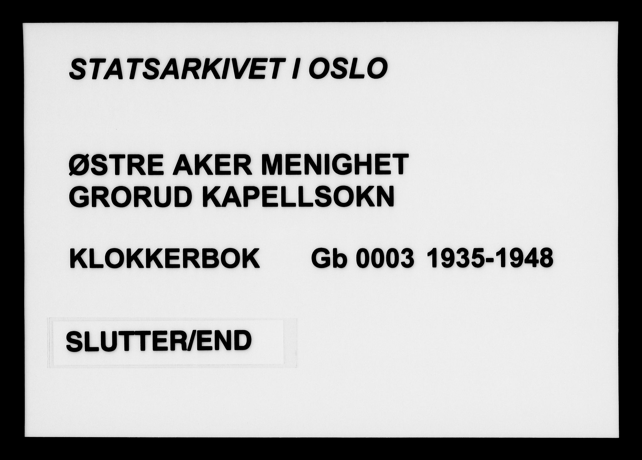 Østre Aker prestekontor Kirkebøker, AV/SAO-A-10840/G/Gb/L0003: Parish register (copy) no. II 3, 1935-1948