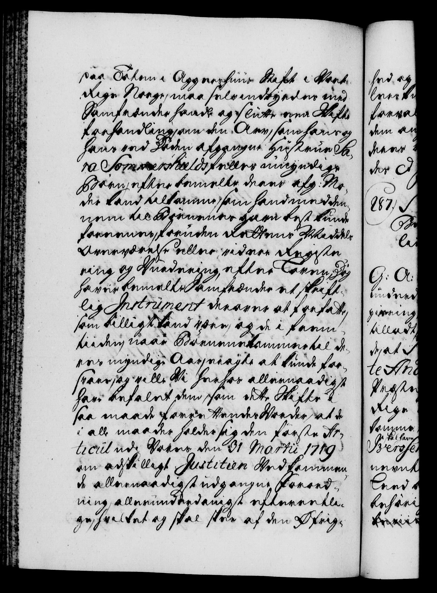 Danske Kanselli 1572-1799, AV/RA-EA-3023/F/Fc/Fca/Fcaa/L0026: Norske registre, 1729-1730, p. 222b