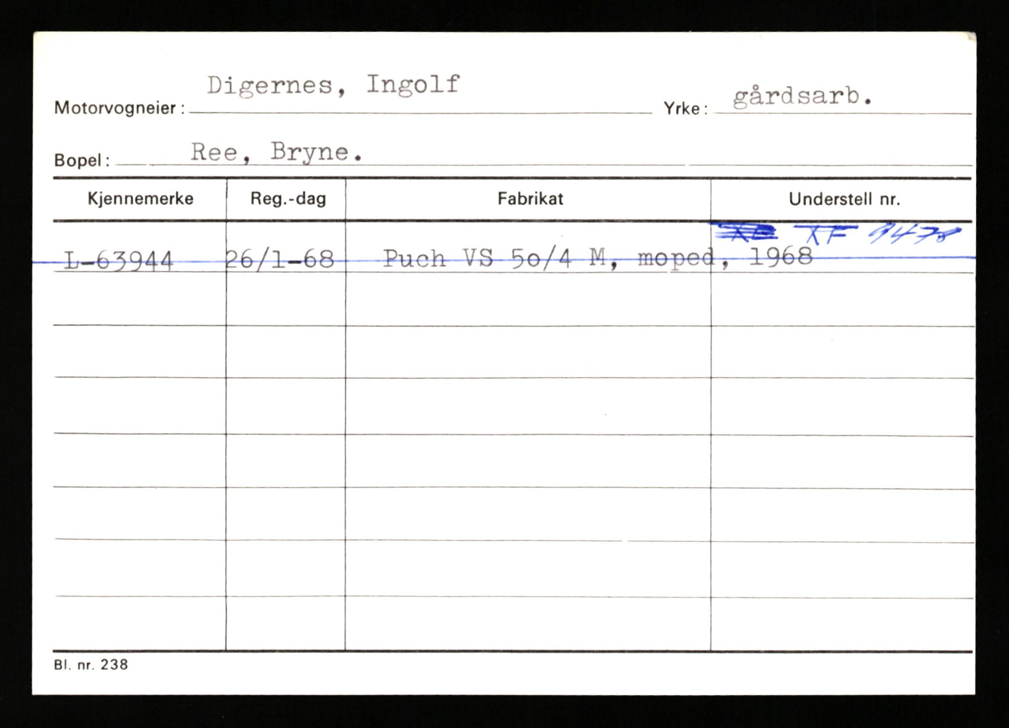 Stavanger trafikkstasjon, AV/SAST-A-101942/0/H/L0006: Dalva - Egersund, 1930-1971, p. 449