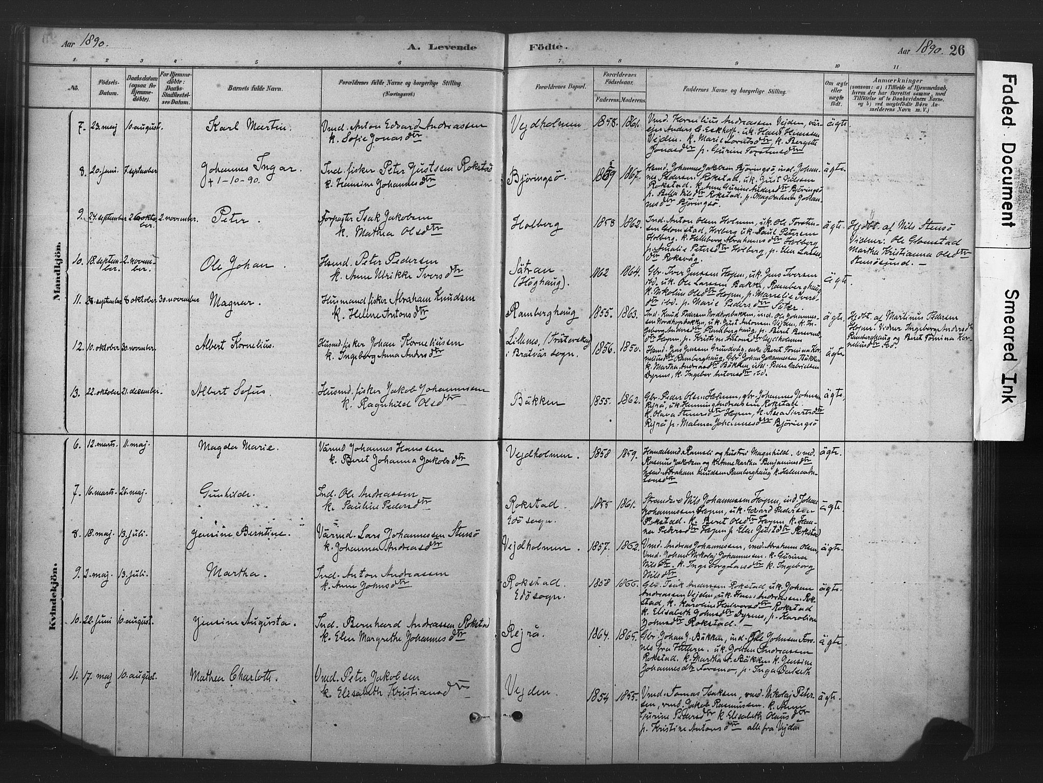 Ministerialprotokoller, klokkerbøker og fødselsregistre - Møre og Romsdal, AV/SAT-A-1454/583/L0954: Parish register (official) no. 583A01, 1880-1906, p. 26