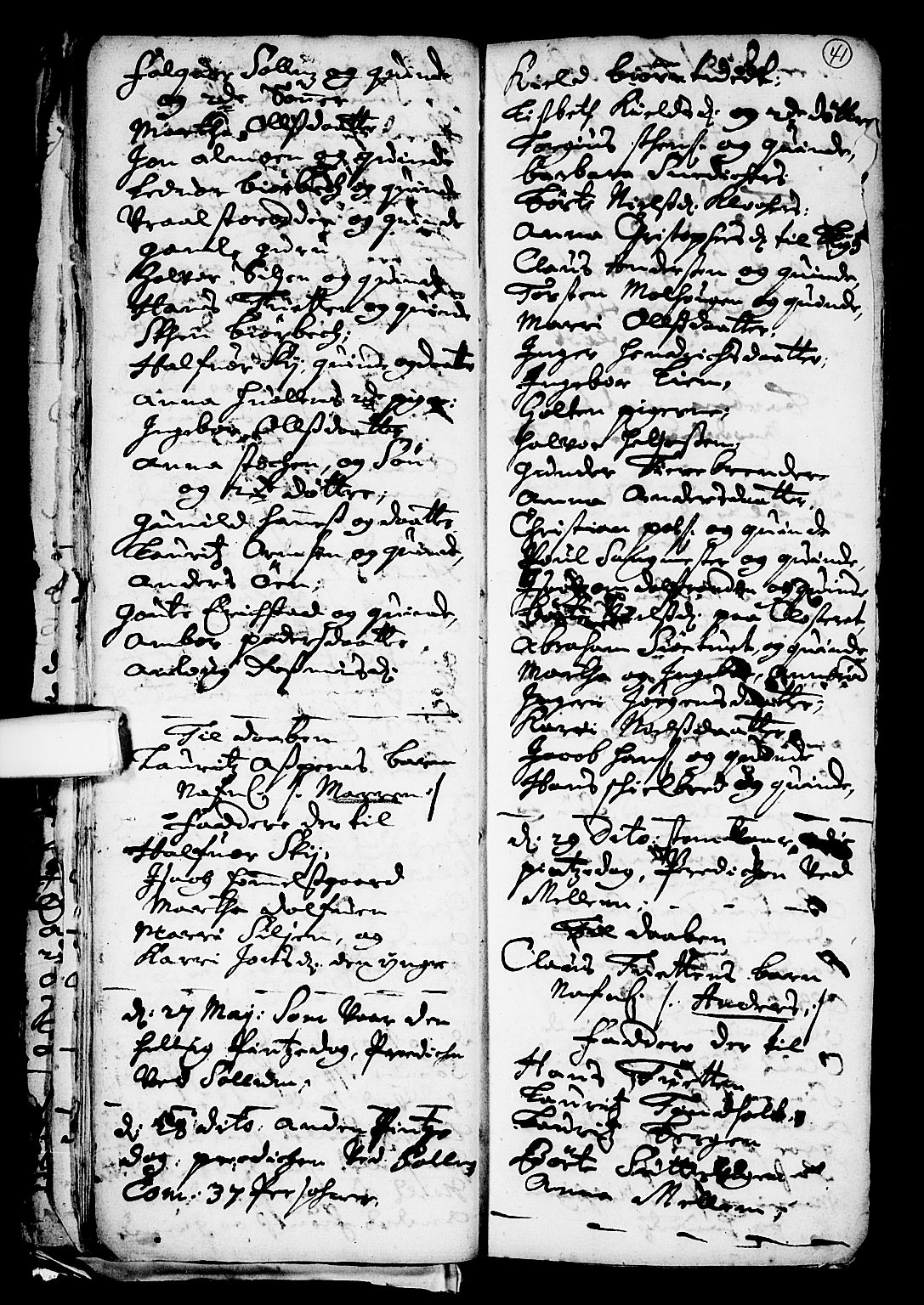 Solum kirkebøker, AV/SAKO-A-306/F/Fa/L0001: Parish register (official) no. I 1, 1701-1716, p. 41