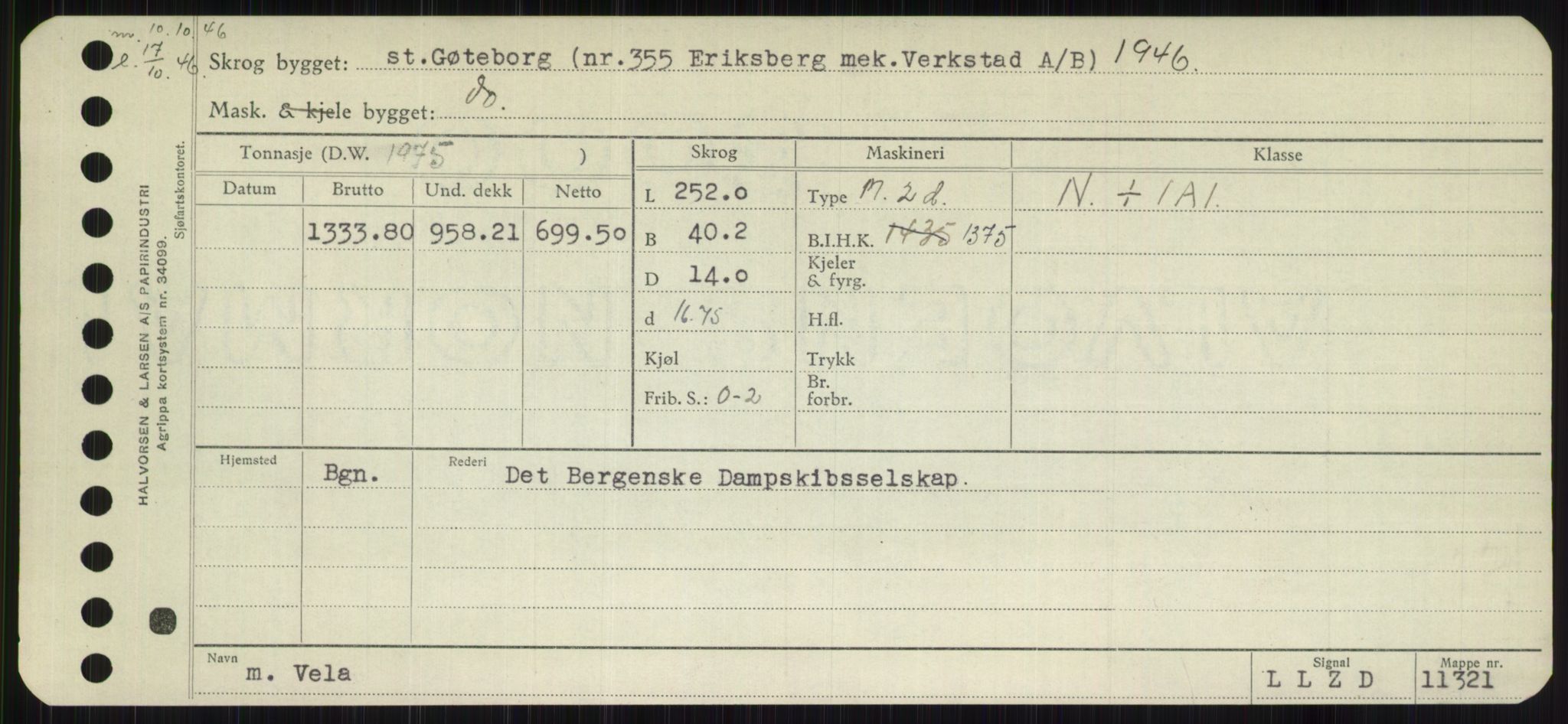 Sjøfartsdirektoratet med forløpere, Skipsmålingen, RA/S-1627/H/Hb/L0005: Fartøy, T-Å, p. 287