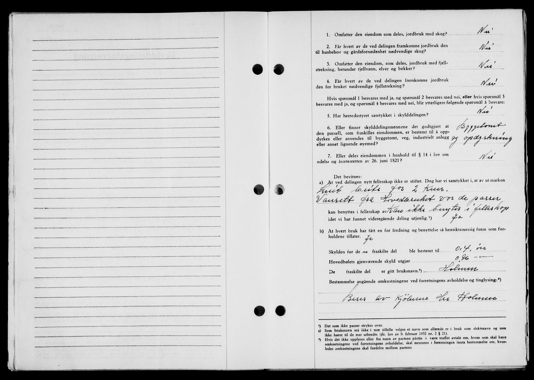Lofoten sorenskriveri, SAT/A-0017/1/2/2C/L0023a: Mortgage book no. 23a, 1950-1950, Diary no: : 278/1950