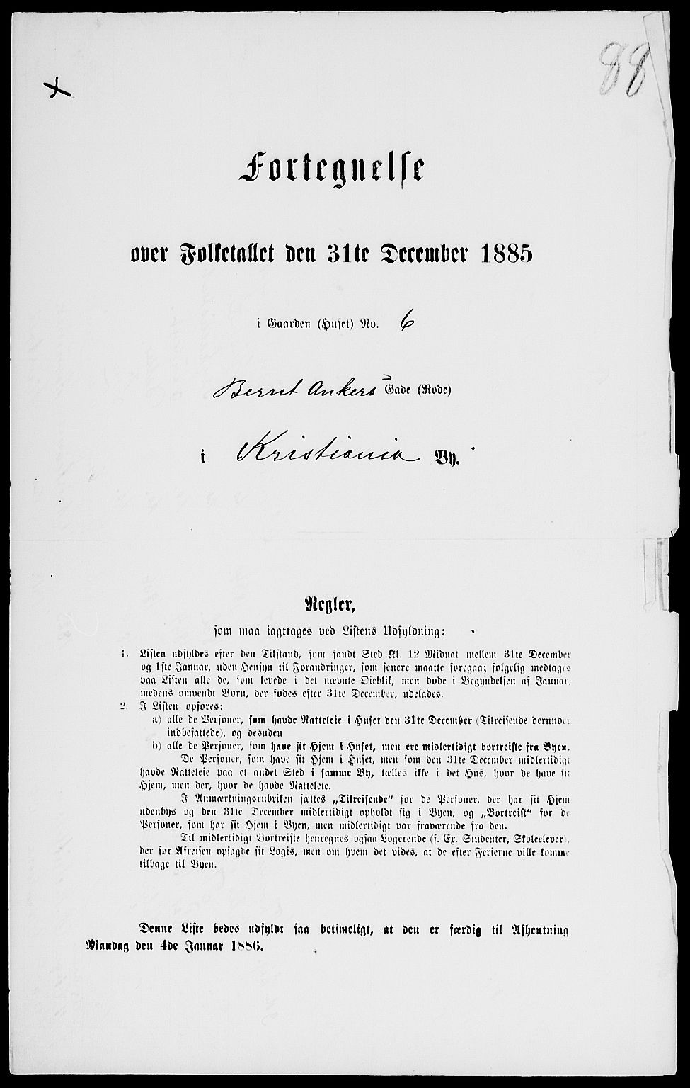 RA, 1885 census for 0301 Kristiania, 1885, p. 7323