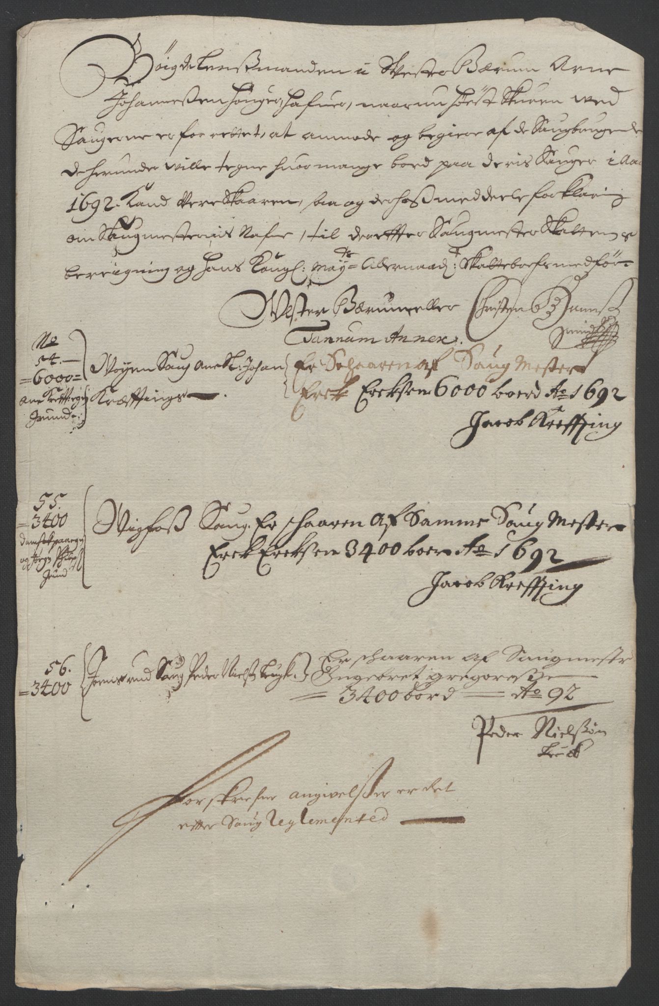 Rentekammeret inntil 1814, Reviderte regnskaper, Fogderegnskap, AV/RA-EA-4092/R08/L0426: Fogderegnskap Aker, 1692-1693, p. 107