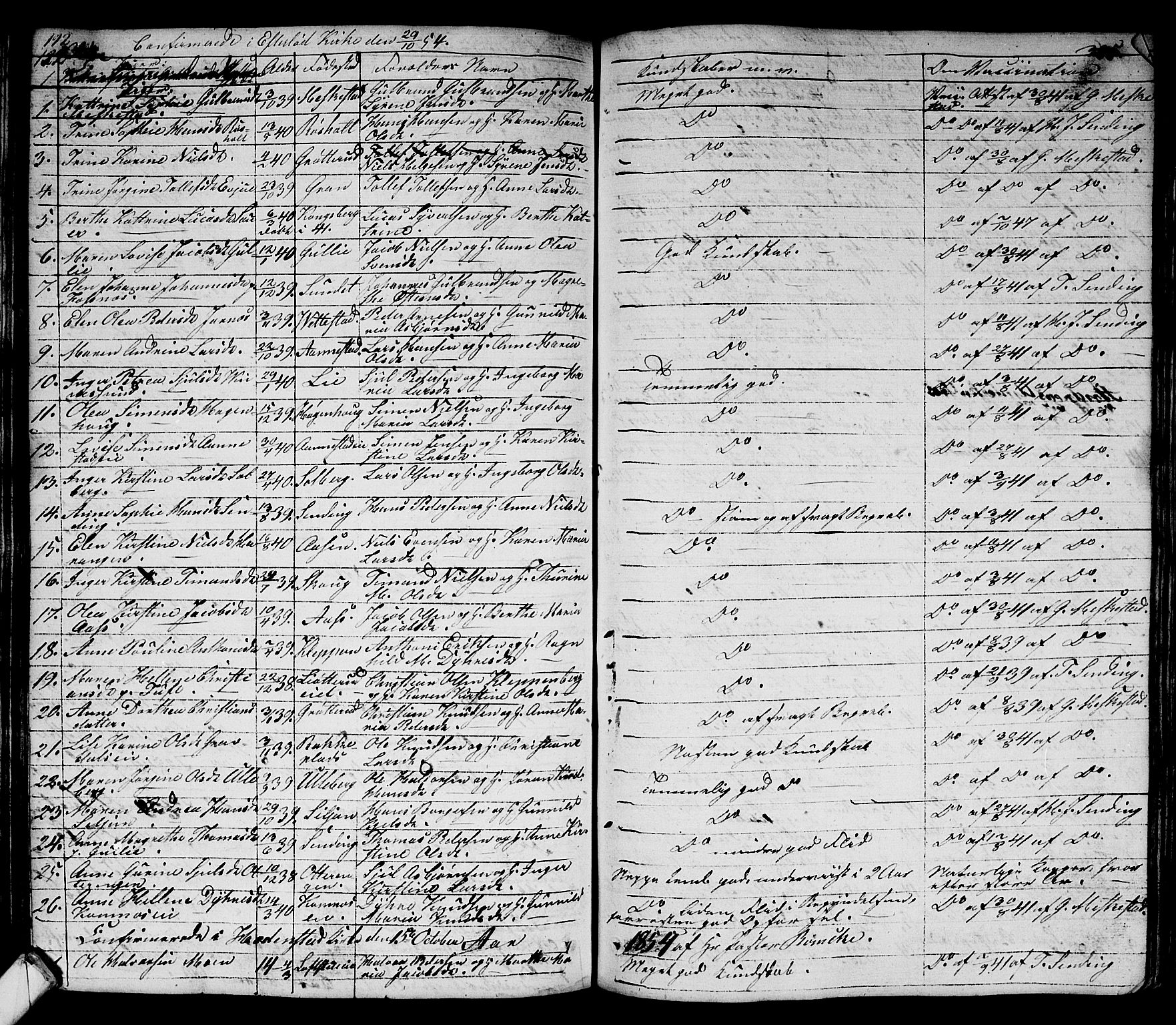 Sandsvær kirkebøker, AV/SAKO-A-244/G/Ga/L0004: Parish register (copy) no. I 4, 1840-1856, p. 192