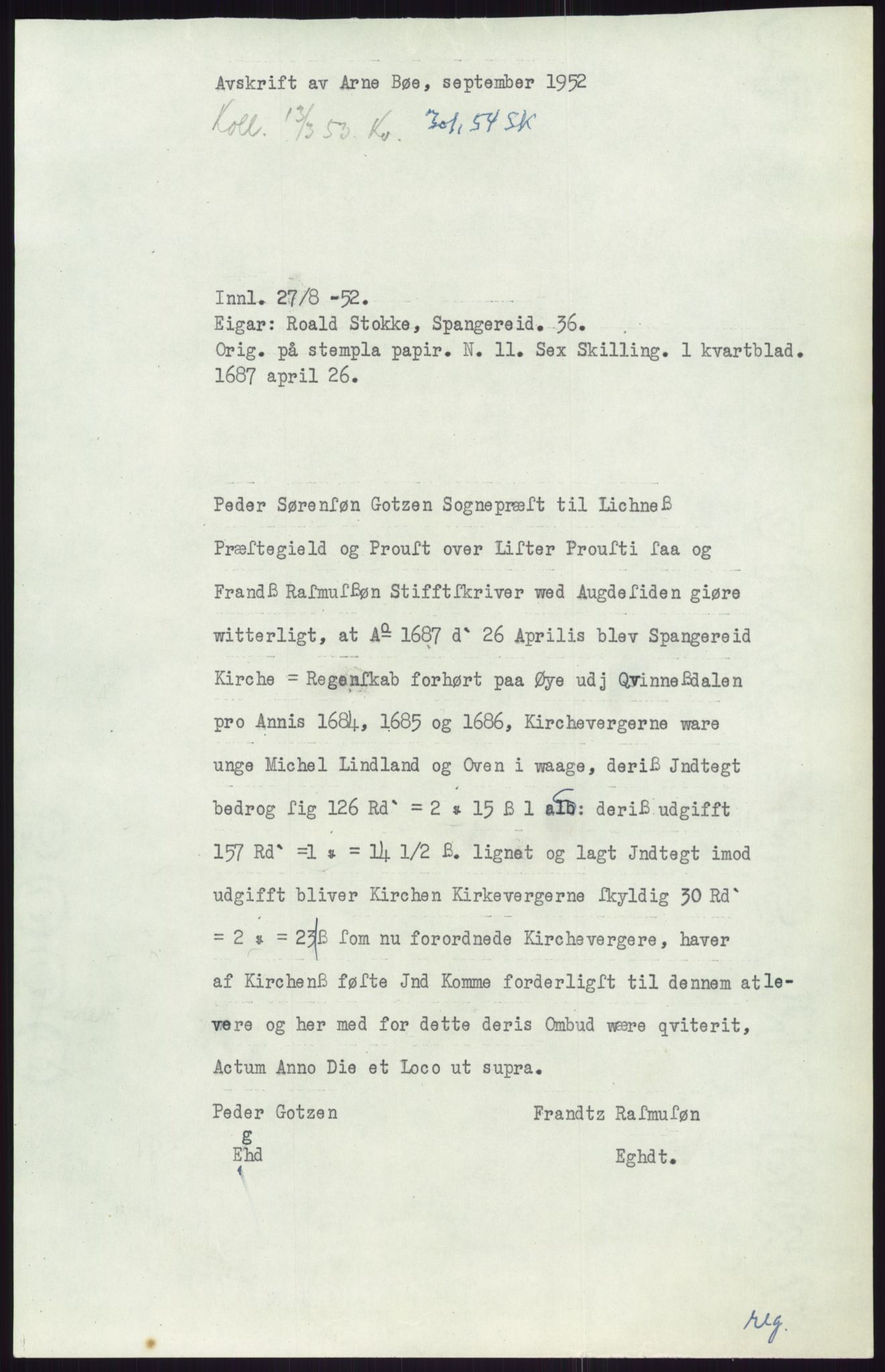 Samlinger til kildeutgivelse, Diplomavskriftsamlingen, AV/RA-EA-4053/H/Ha, p. 3189