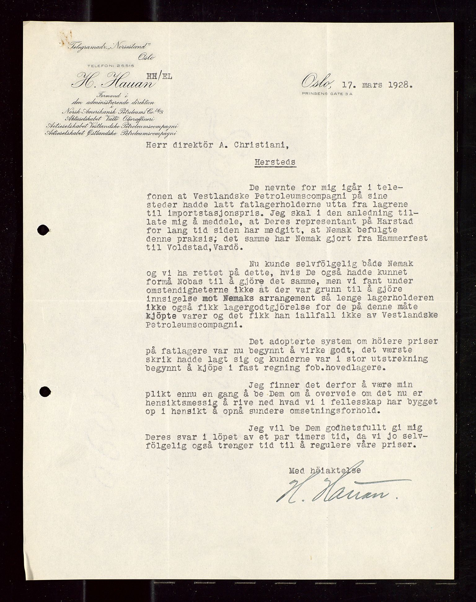 Pa 1521 - A/S Norske Shell, AV/SAST-A-101915/E/Ea/Eaa/L0015: Sjefskorrespondanse, 1928-1929, p. 55