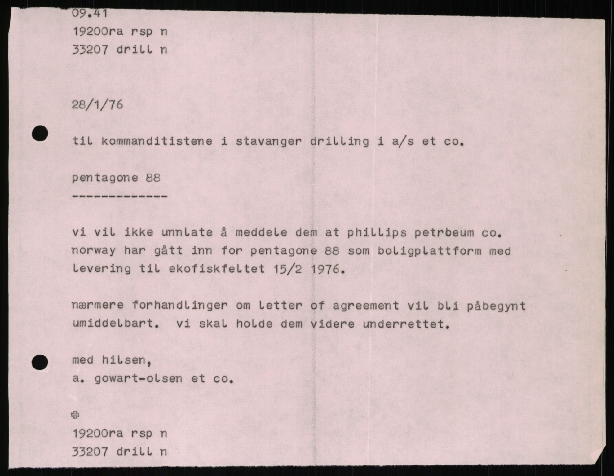 Pa 1503 - Stavanger Drilling AS, AV/SAST-A-101906/D/L0007: Korrespondanse og saksdokumenter, 1974-1981, p. 469