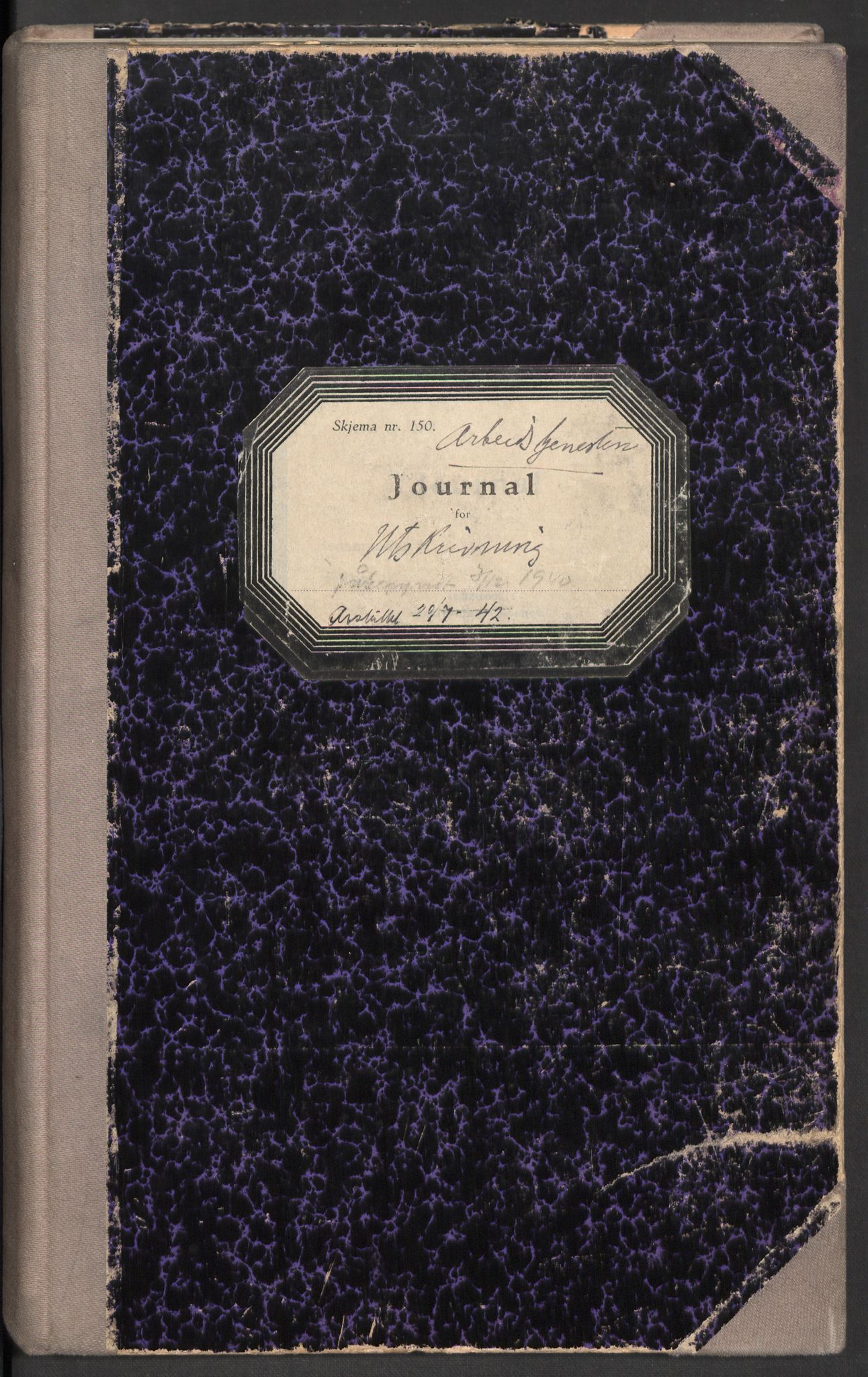 Norges arbeidstjeneste, AV/RA-S-5014/C/Ca/L0001: Journal for utskrivning Nordland og Troms, 1940-1942, p. 2