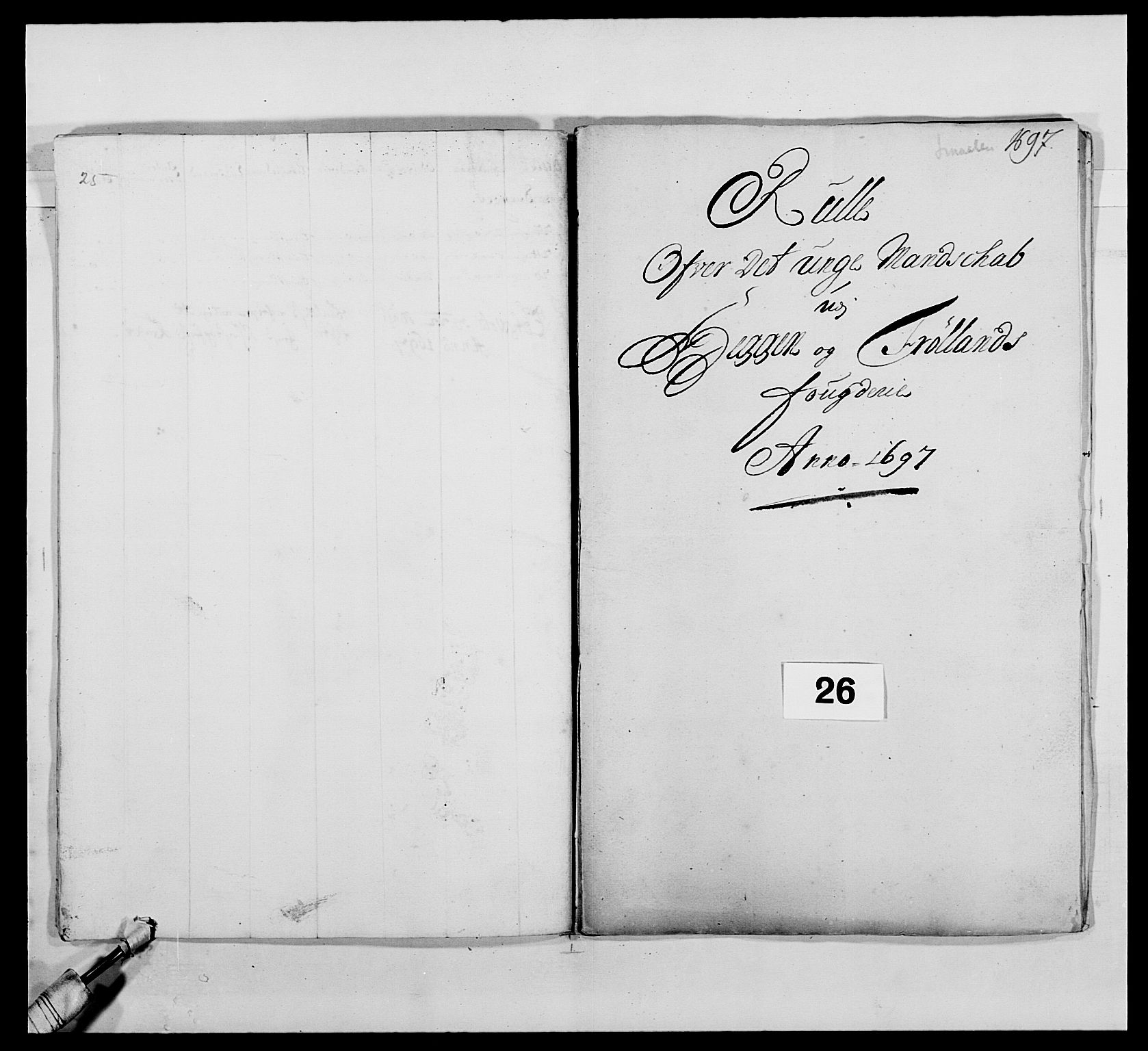 Kommanderende general (KG I) med Det norske krigsdirektorium, AV/RA-EA-5419/E/Ea/L0485: Akershusiske regiment, 1697-1706, p. 241