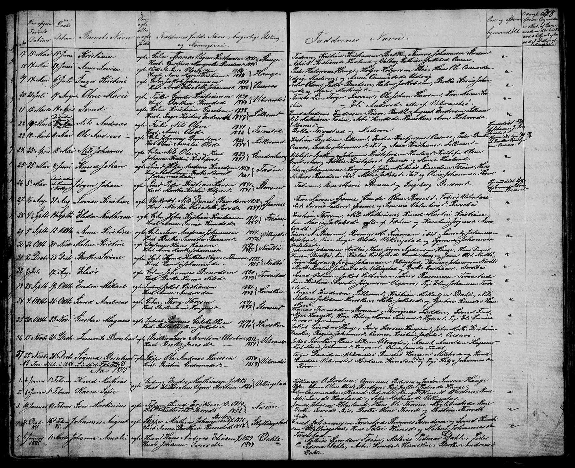 Torvastad sokneprestkontor, SAST/A -101857/H/Ha/Hab/L0003: Parish register (copy) no. B 3, 1850-1900, p. 78