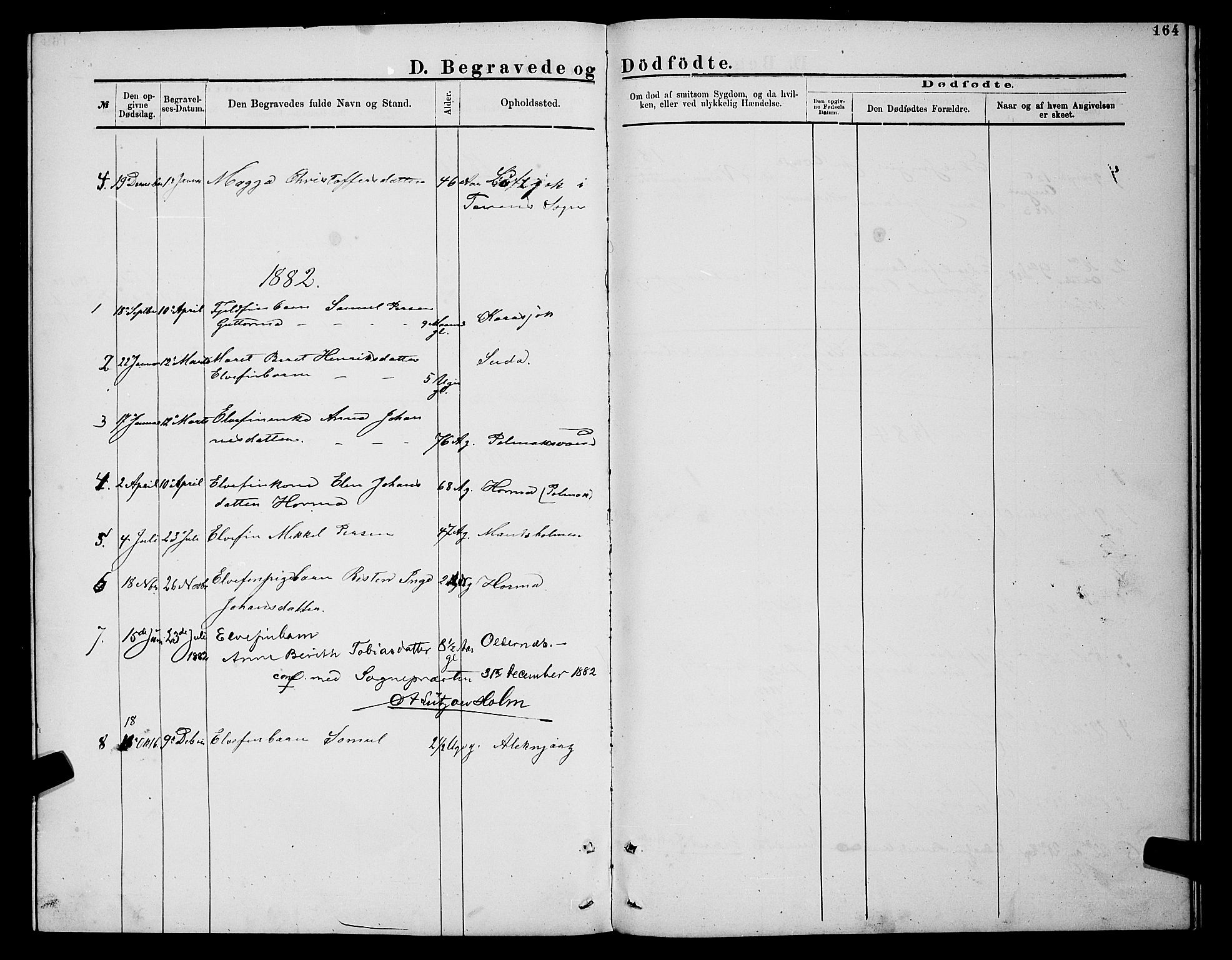 Nesseby sokneprestkontor, SATØ/S-1330/H/Hb/L0007klokker: Parish register (copy) no. 7, 1877-1884, p. 164