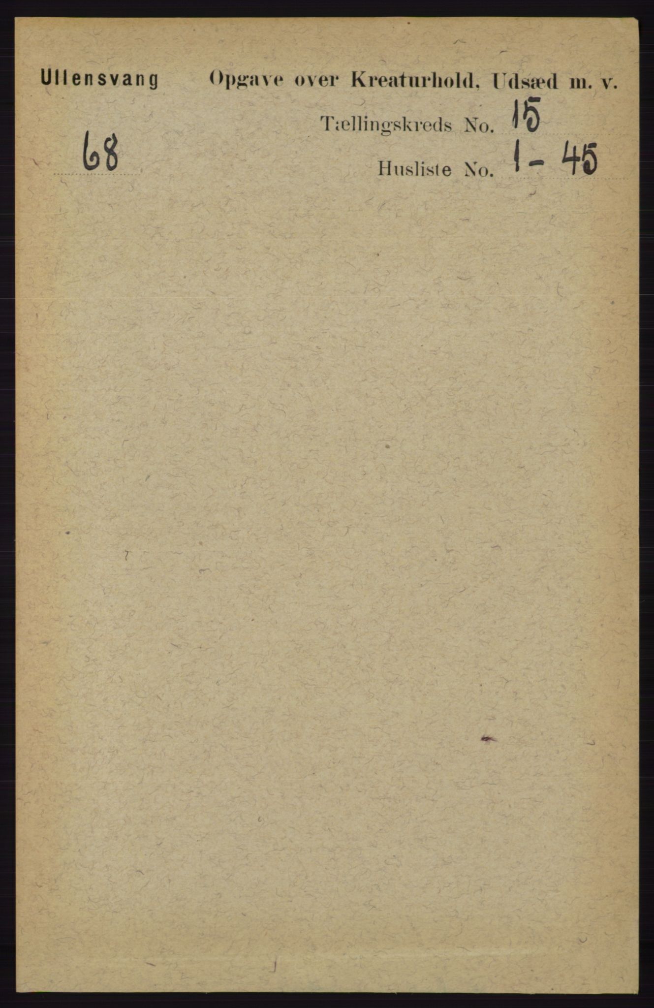 RA, 1891 census for 1230 Ullensvang, 1891, p. 8418