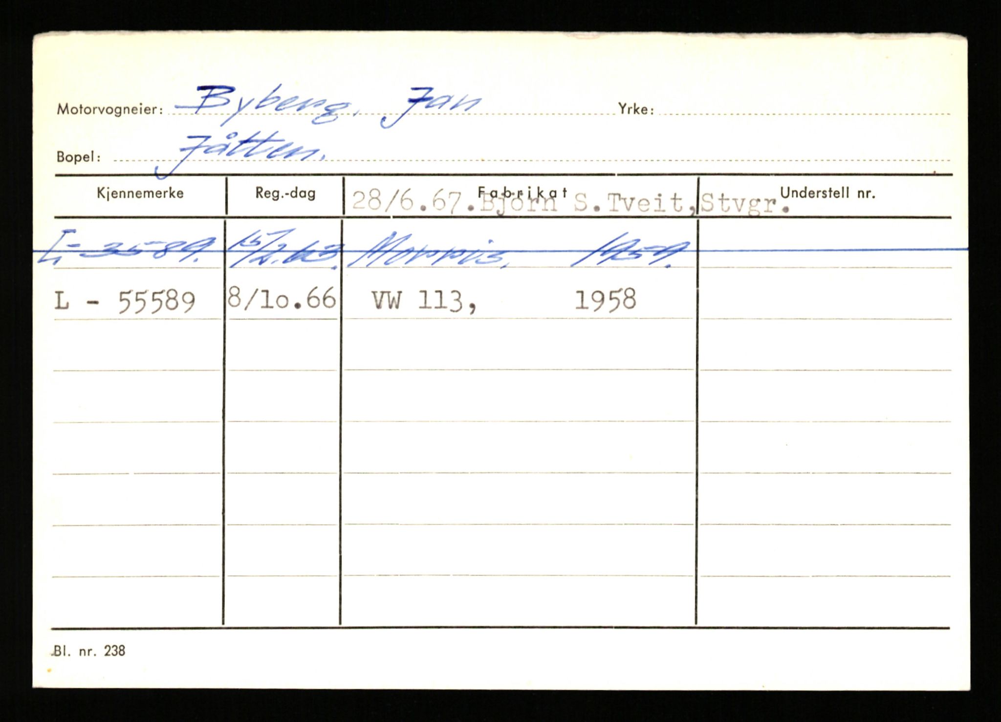 Stavanger trafikkstasjon, AV/SAST-A-101942/0/H/L0005: Bue - Dahlstrøm, 1930-1971, p. 259