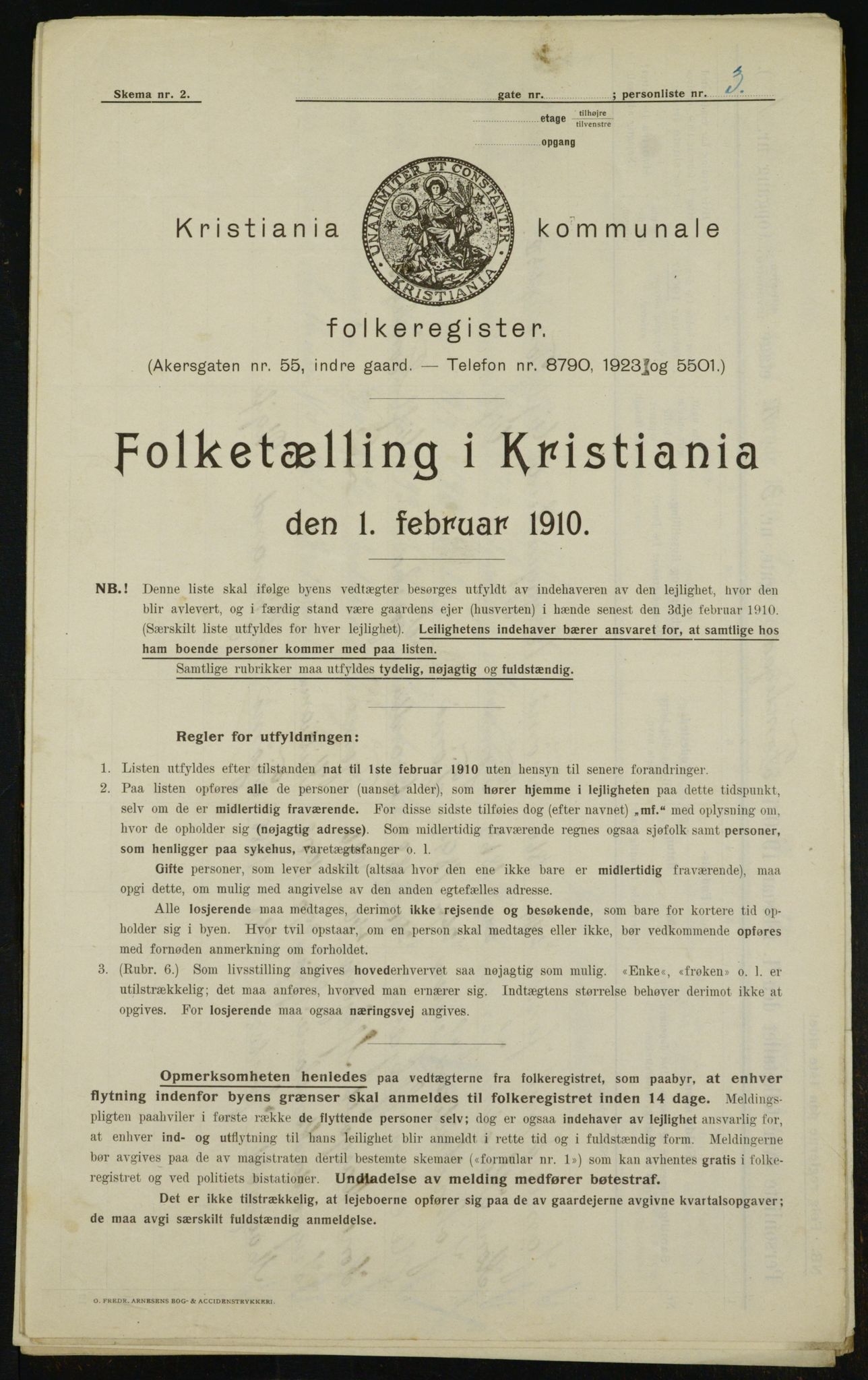 OBA, Municipal Census 1910 for Kristiania, 1910, p. 107646