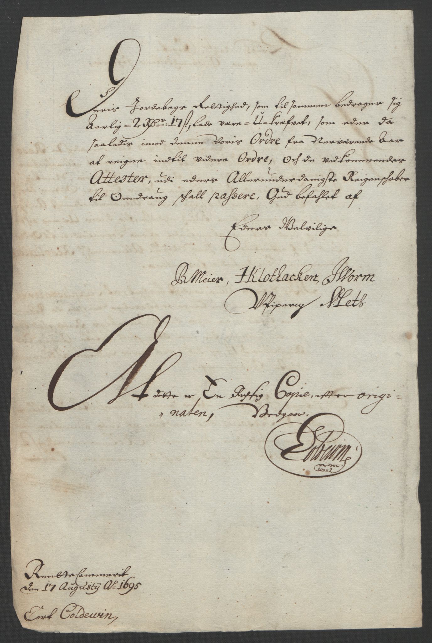 Rentekammeret inntil 1814, Reviderte regnskaper, Fogderegnskap, AV/RA-EA-4092/R17/L1169: Fogderegnskap Gudbrandsdal, 1695, p. 161