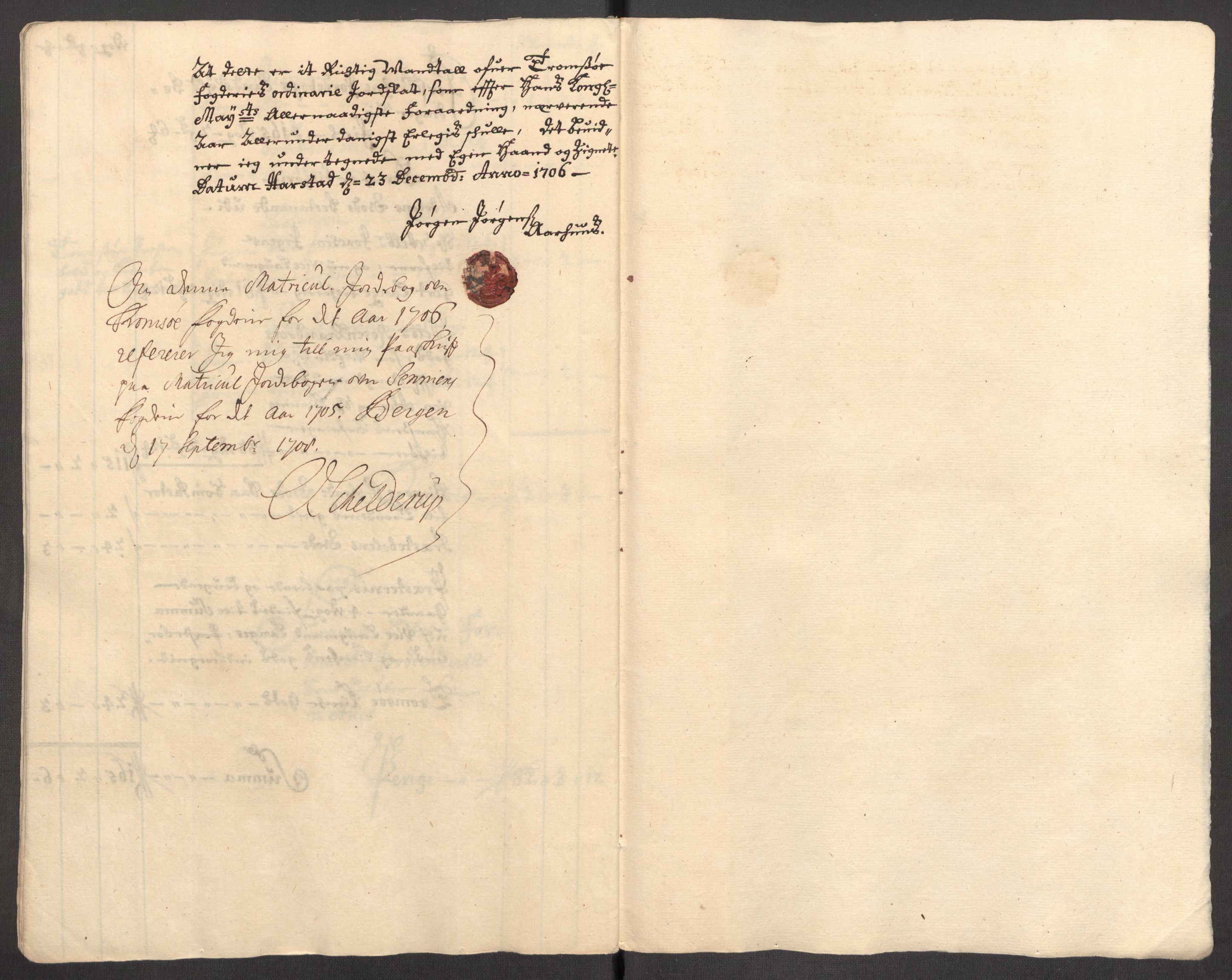 Rentekammeret inntil 1814, Reviderte regnskaper, Fogderegnskap, AV/RA-EA-4092/R68/L4756: Fogderegnskap Senja og Troms, 1705-1707, p. 145