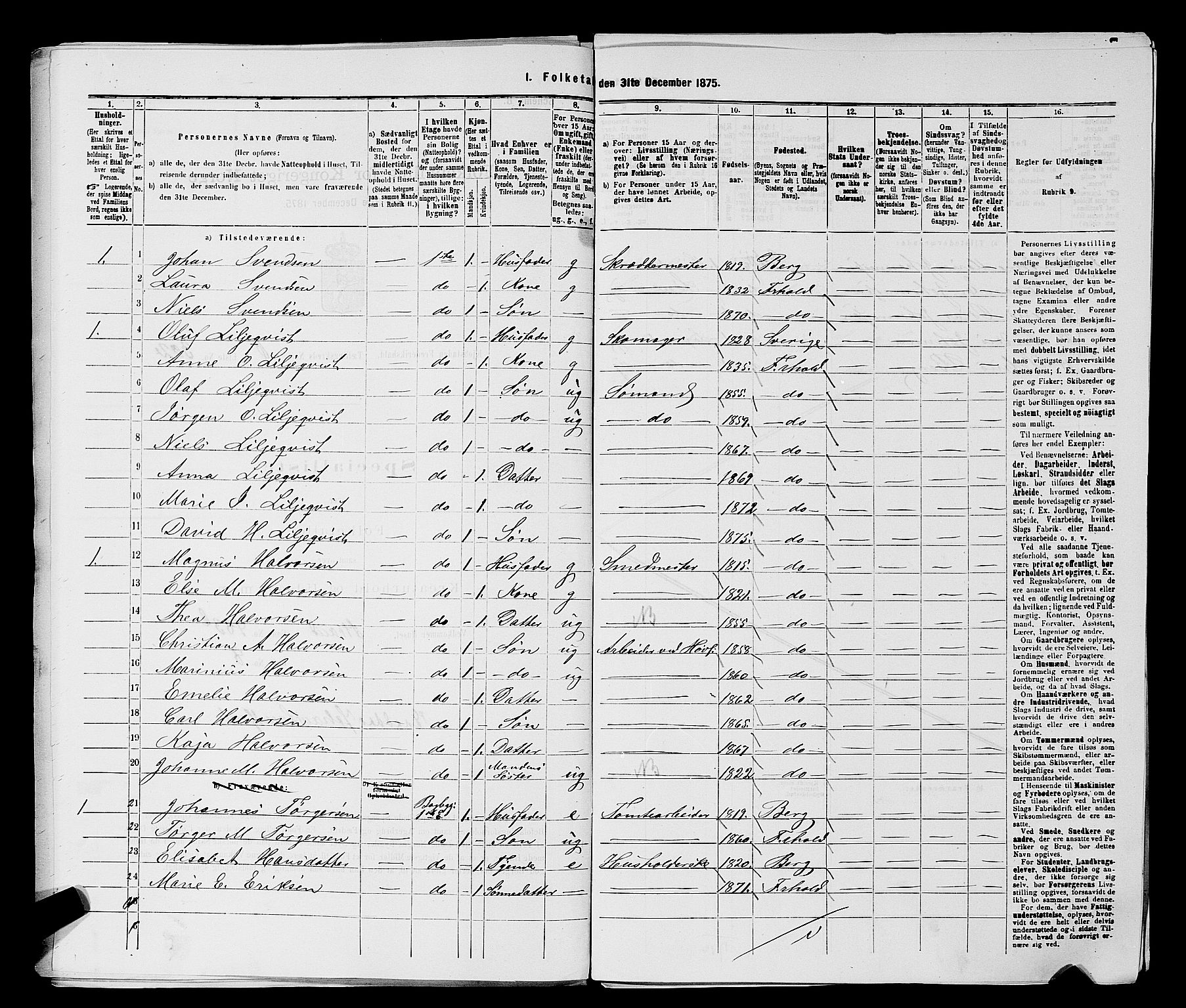 RA, 1875 census for 0101P Fredrikshald, 1875, p. 762