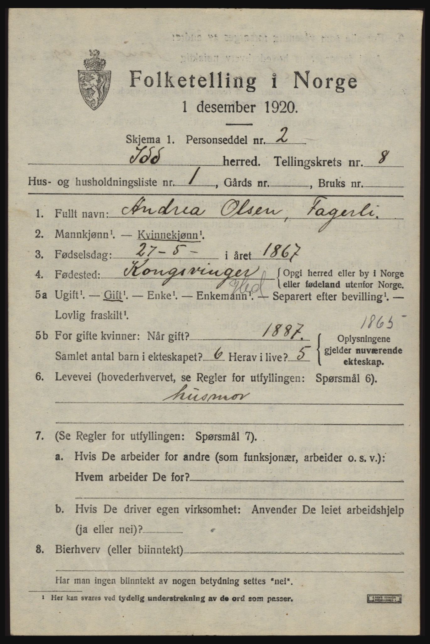 SAO, 1920 census for Idd, 1920, p. 9531