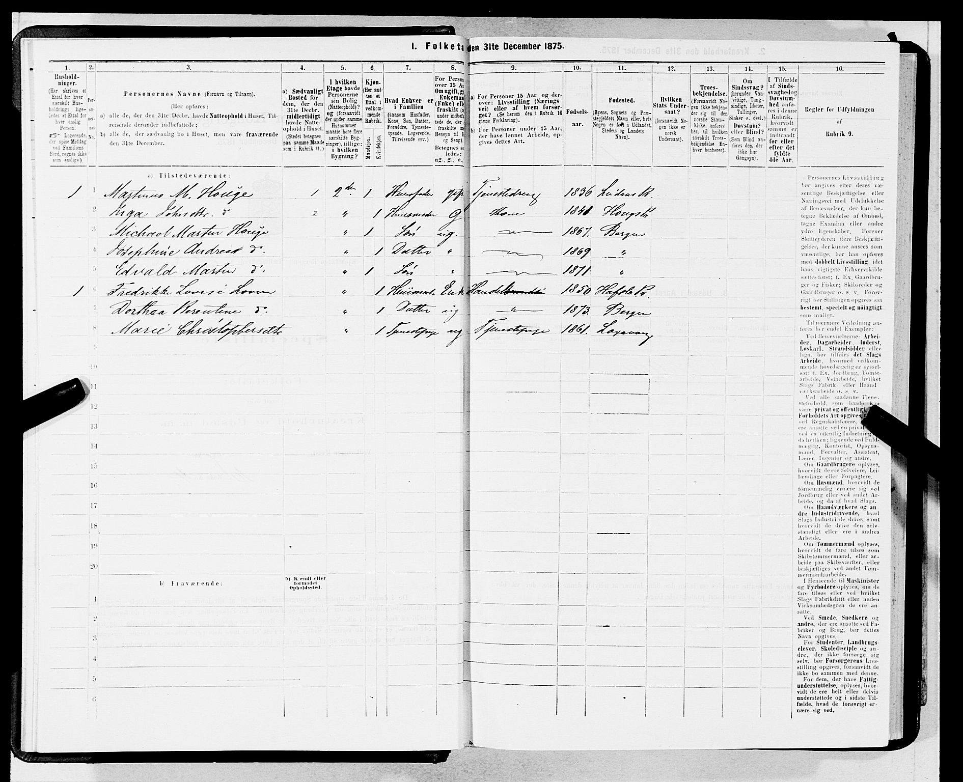 SAB, 1875 census for 1301 Bergen, 1875, p. 1895