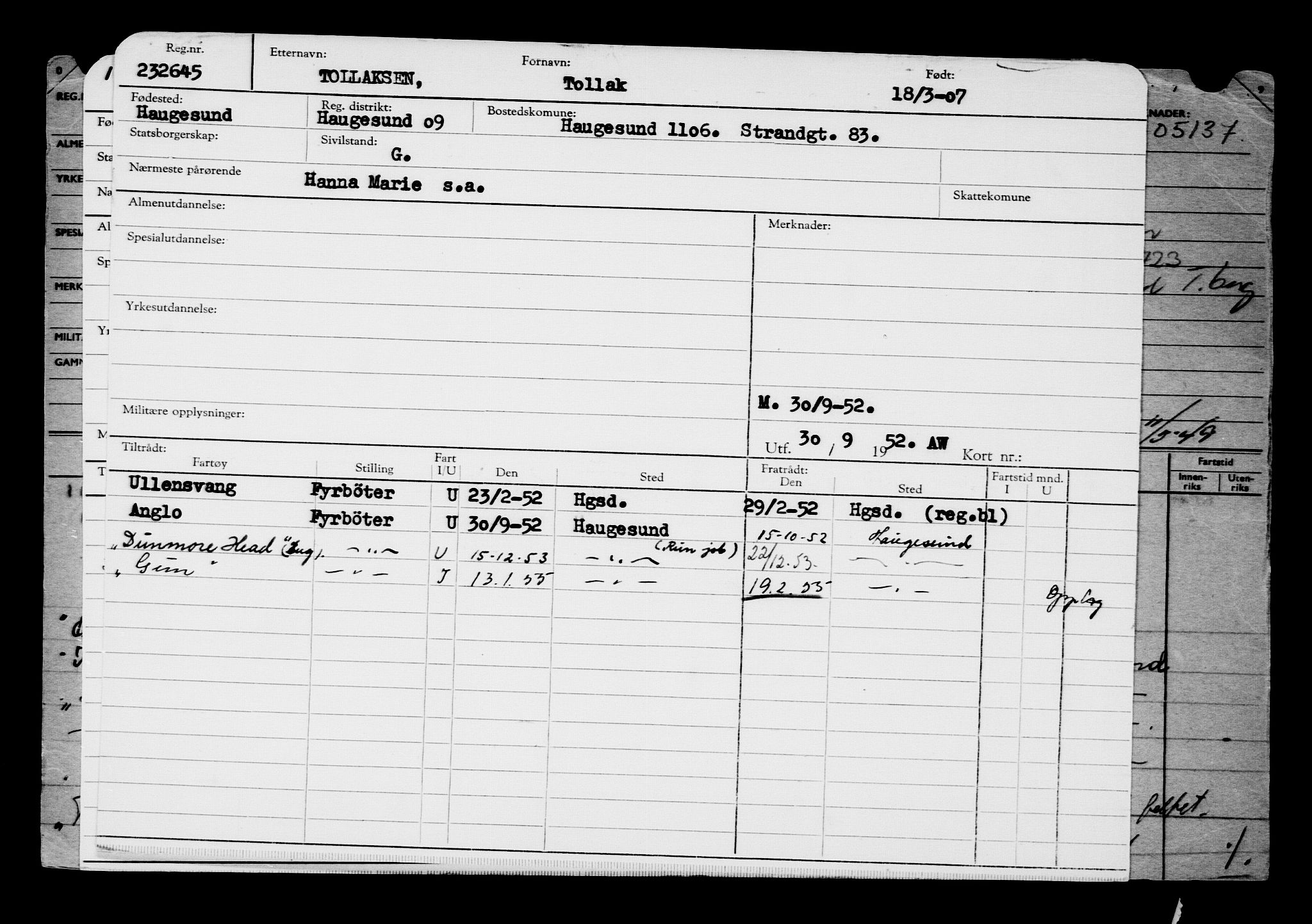 Direktoratet for sjømenn, AV/RA-S-3545/G/Gb/L0070: Hovedkort, 1907, p. 212